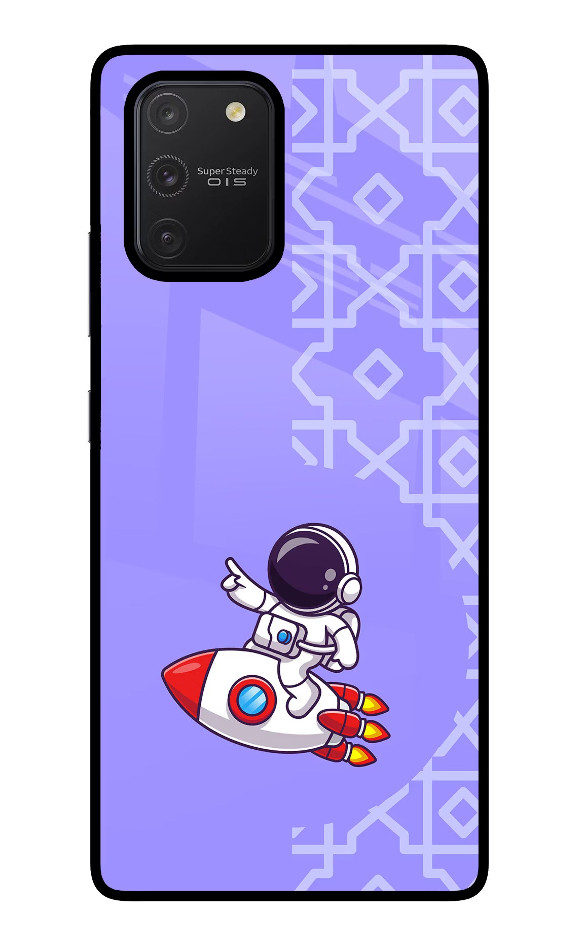 Cute Astronaut Samsung S10 Lite Back Cover - Cute Astronaut Samsung S10 Lite Glass Case Back Cover by Casekaro Cute Astronaut Samsung S10 Lite Glass Case Back Cover by Casekaro