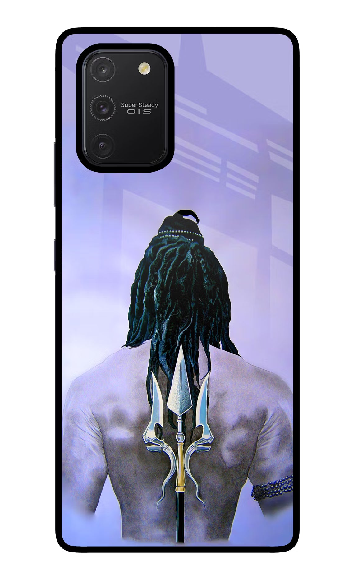 Shiva Samsung S10 Lite Back Cover - Shiva Samsung S10 Lite Glass Case Back Cover by Casekaro Shiva Samsung S10 Lite Glass Case Back Cover by Casekaro