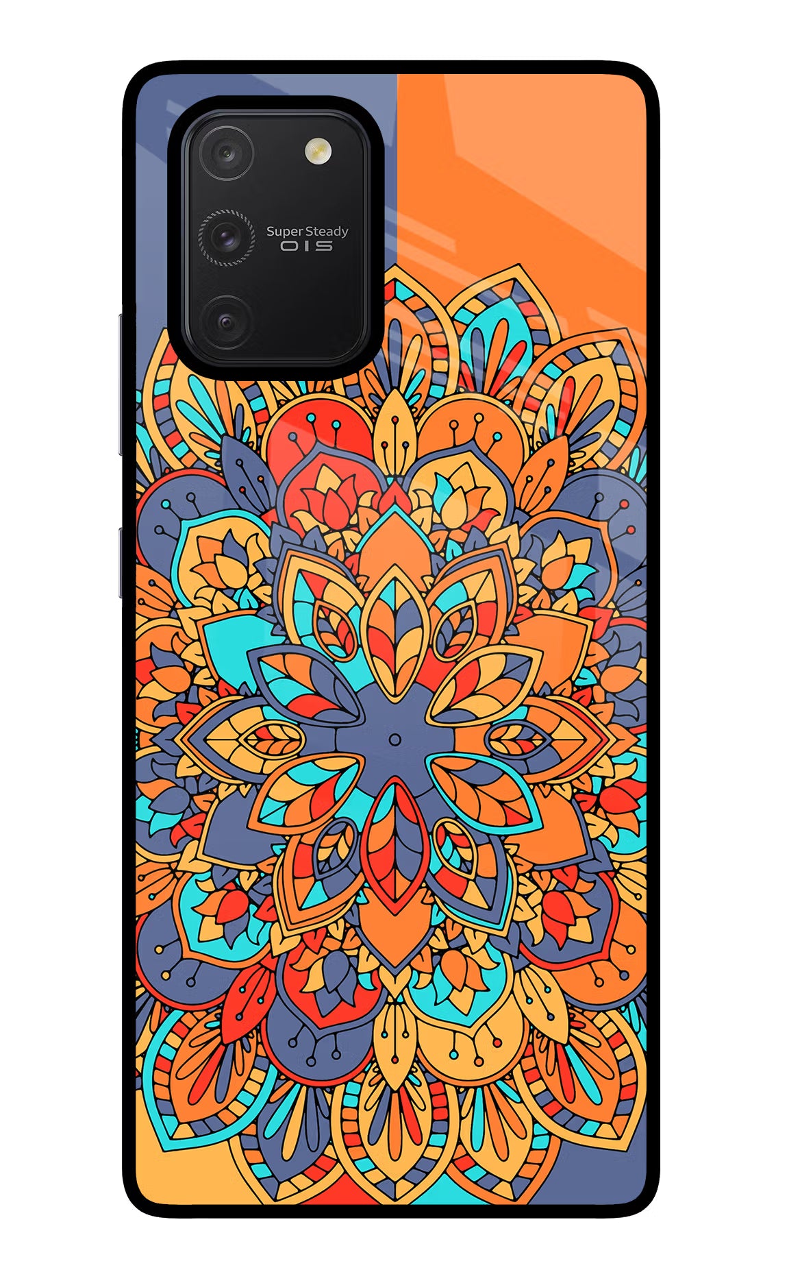 Color Mandala Samsung S10 Lite Back Cover - Color Mandala Samsung S10 Lite Glass Case Back Cover by Casekaro Color Mandala Samsung S10 Lite Glass Case Back Cover by Casekaro