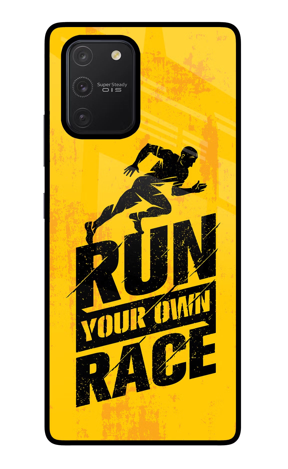 Run Your Own Race Samsung S10 Lite Back Cover - Run Your Own Race Samsung S10 Lite Glass Case Back Cover by Casekaro Run Your Own Race Samsung S10 Lite Glass Case Back Cover by Casekaro