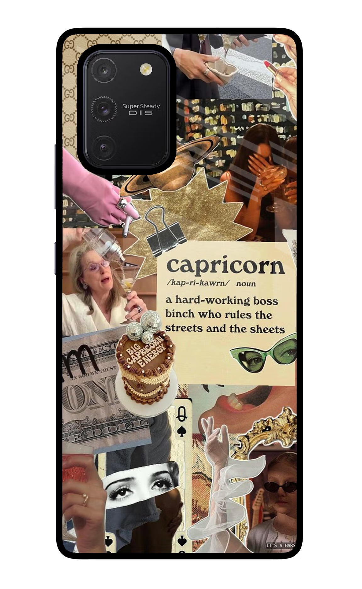 Capricorn Zodiac Samsung S10 Lite Back Cover - Capricorn Zodiac Samsung S10 Lite Glass Case Back Cover by Casekaro Capricorn Zodiac Samsung S10 Lite Glass Case Back Cover by Casekaro