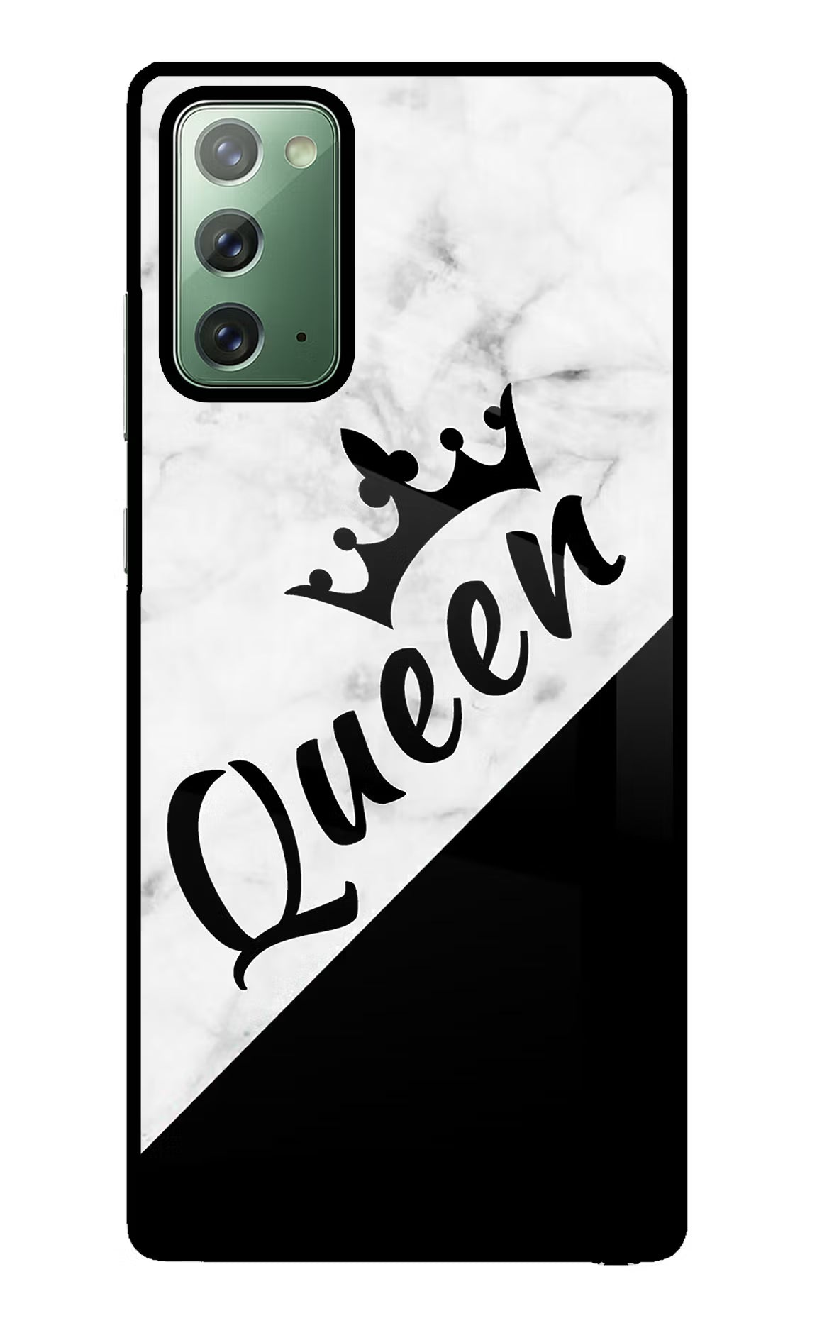 Queen Samsung Note 20 Back Cover - Queen Samsung Note 20 Glass Case Back Cover by Casekaro Queen Samsung Note 20 Glass Case Back Cover by Casekaro