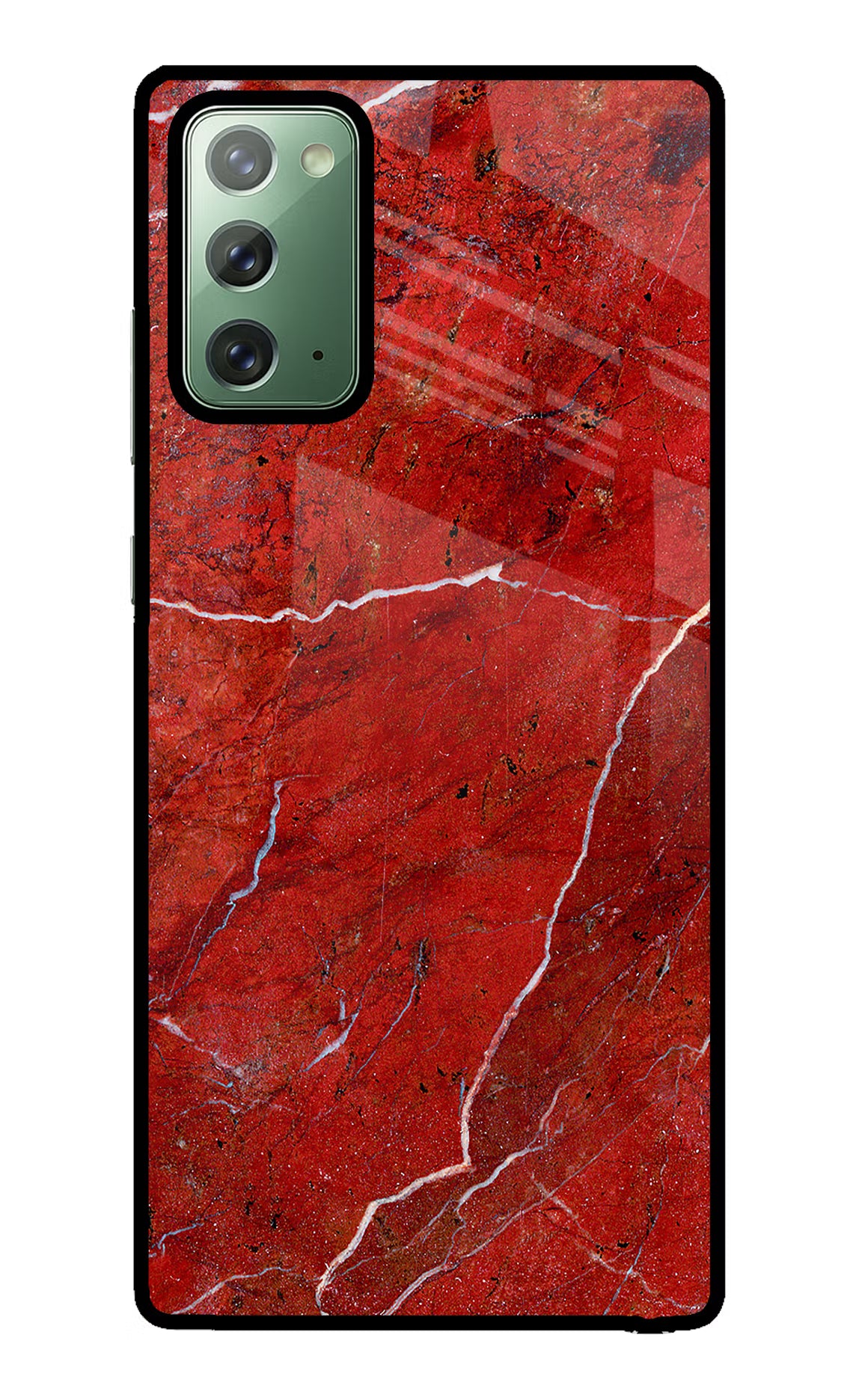 Red Marble Design Samsung Note 20 Back Cover - Red Marble Design Samsung Note 20 Glass Case Back Cover by Casekaro Red Marble Design Samsung Note 20 Glass Case Back Cover by Casekaro