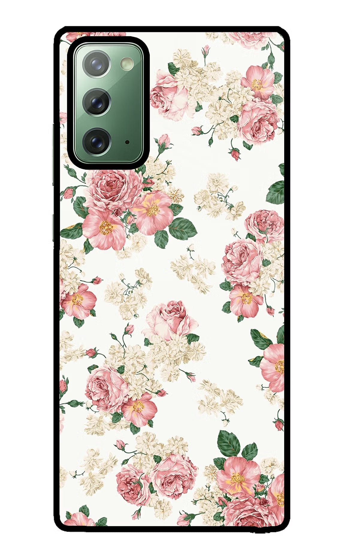 Flowers Samsung Note 20 Back Cover - Flowers Samsung Note 20 Glass Case Back Cover by Casekaro Flowers Samsung Note 20 Glass Case Back Cover by Casekaro