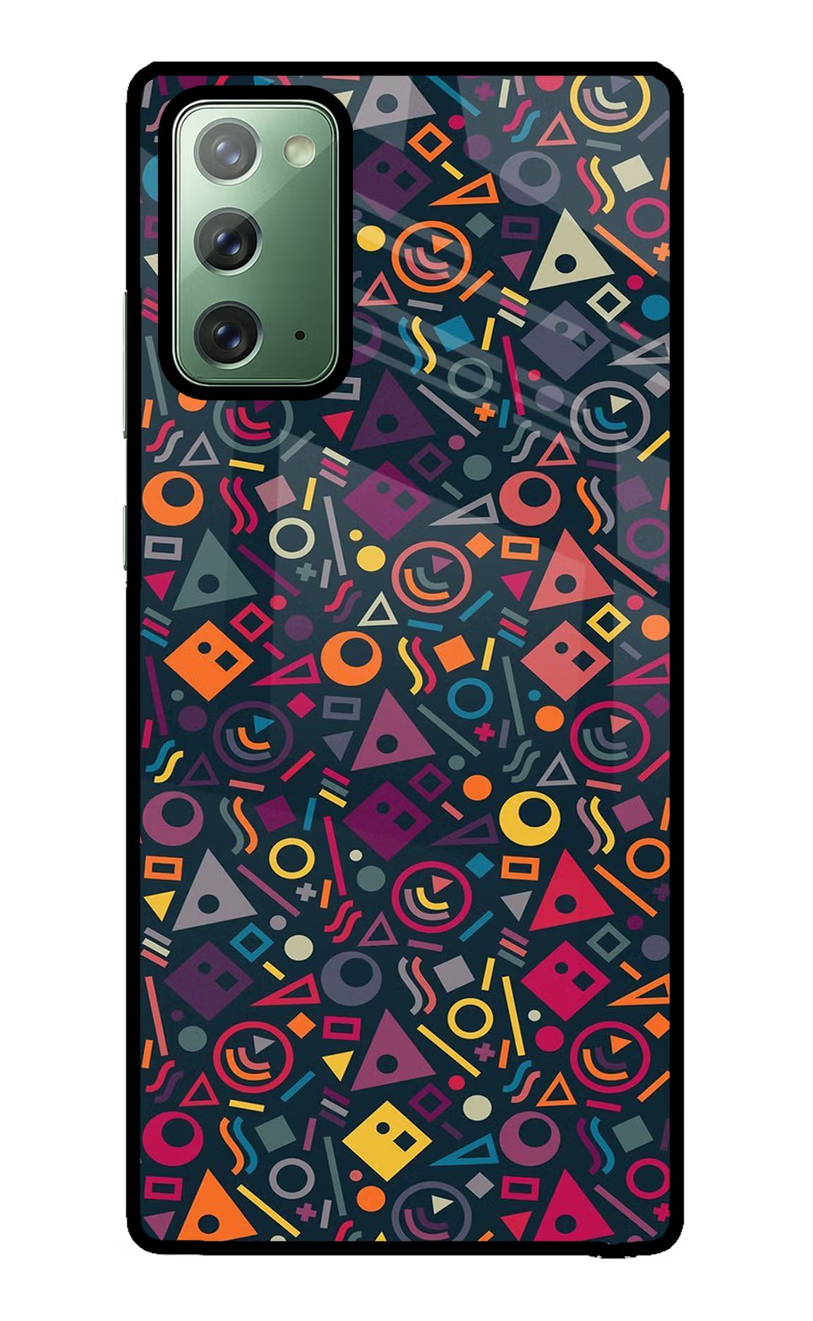 Geometric Abstract Samsung Note 20 Back Cover - Geometric Abstract Samsung Note 20 Glass Case Back Cover by Casekaro Geometric Abstract Samsung Note 20 Glass Case Back Cover by Casekaro