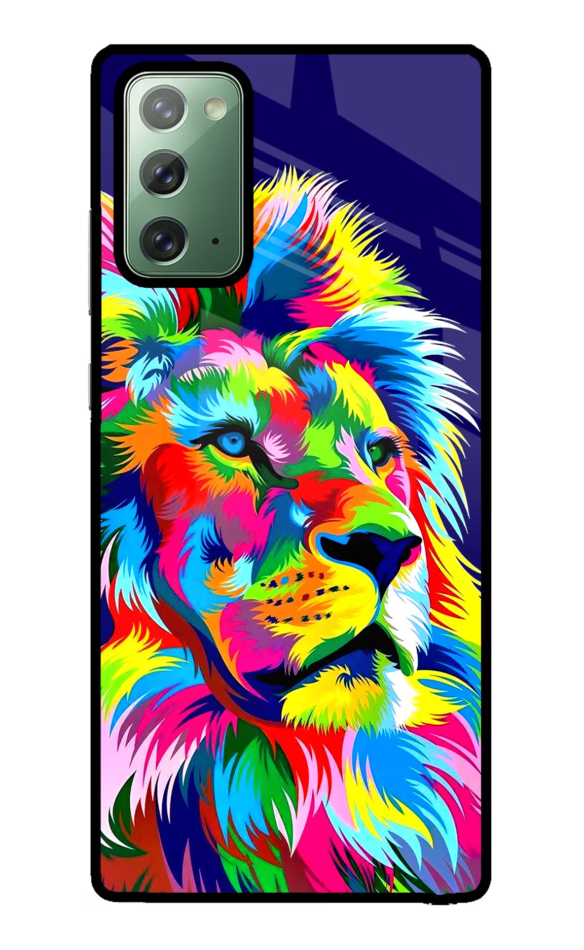 Vector Art Lion Samsung Note 20 Back Cover - Vector Art Lion Samsung Note 20 Glass Case Back Cover by Casekaro Vector Art Lion Samsung Note 20 Glass Case Back Cover by Casekaro