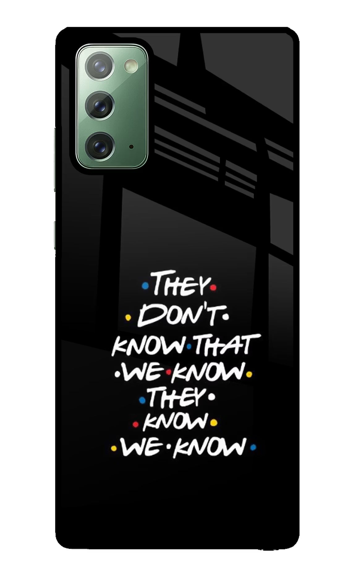 FRIENDS Dialogue Samsung Note 20 Glass Case - FRIENDS Dialogue Samsung Note 20 Glass Case FRIENDS Dialogue Samsung Note 20 Glass Case