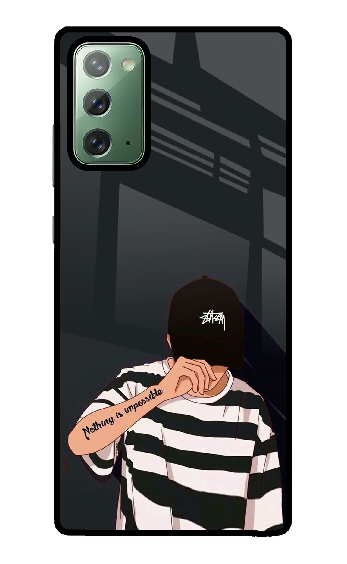 Aesthetic Boy Samsung Note 20 Back Cover - Aesthetic Boy Samsung Note 20 Glass Case Back Cover by Casekaro Aesthetic Boy Samsung Note 20 Glass Case Back Cover by Casekaro