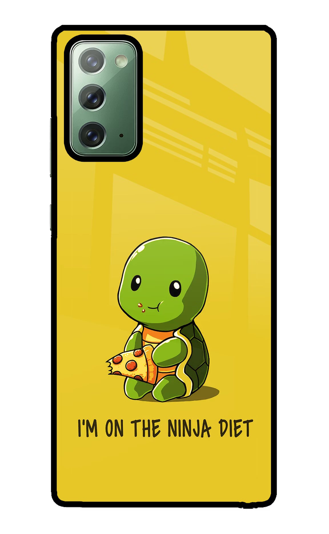 I'm on Ninja Diet Samsung Note 20 Back Cover - I'm on Ninja Diet Samsung Note 20 Glass Case Back Cover by Casekaro I'm on Ninja Diet Samsung Note 20 Glass Case Back Cover by Casekaro