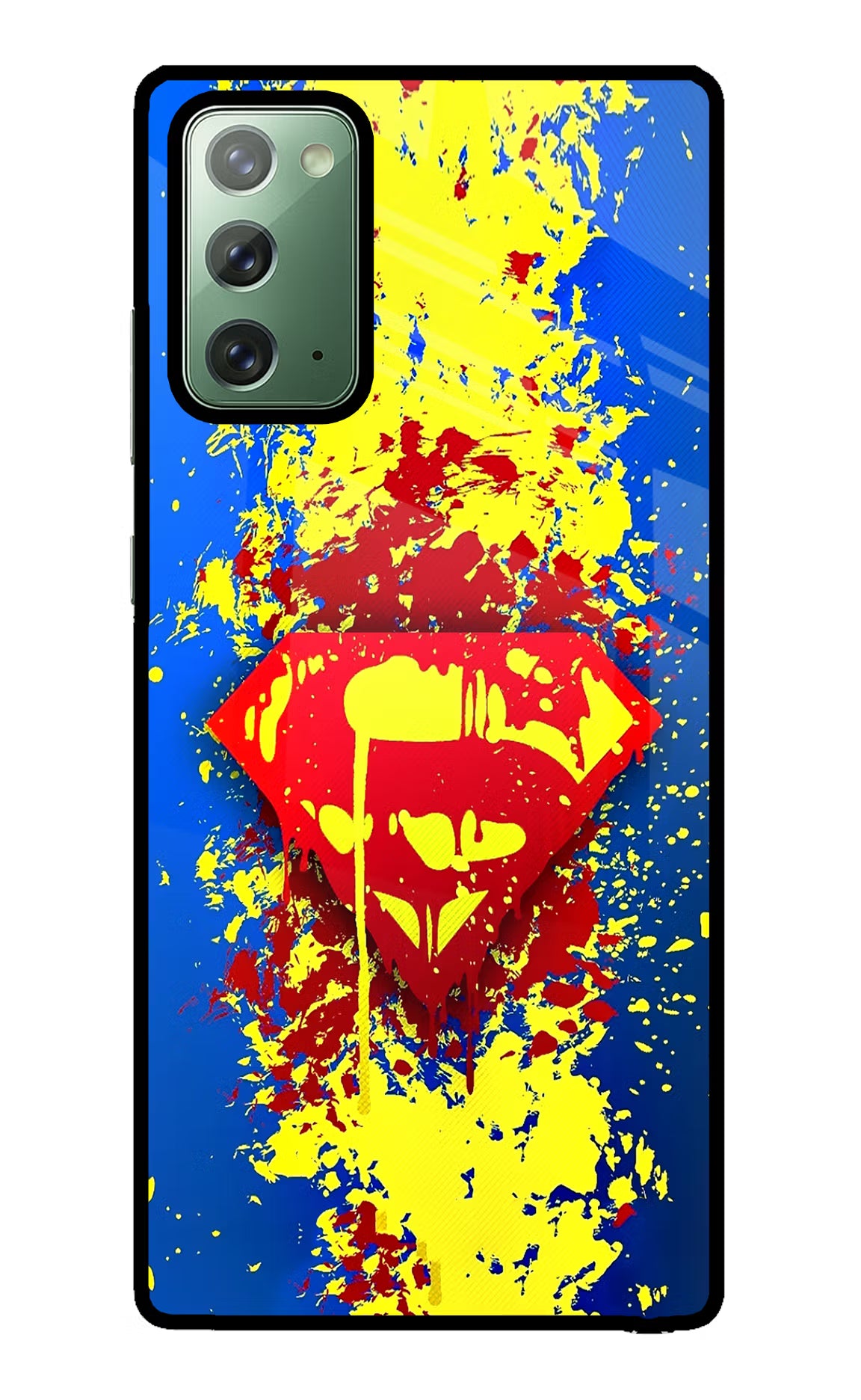 Superman logo Samsung Note 20 Back Cover - Superman logo Samsung Note 20 Glass Case Back Cover by Casekaro Superman logo Samsung Note 20 Glass Case Back Cover by Casekaro