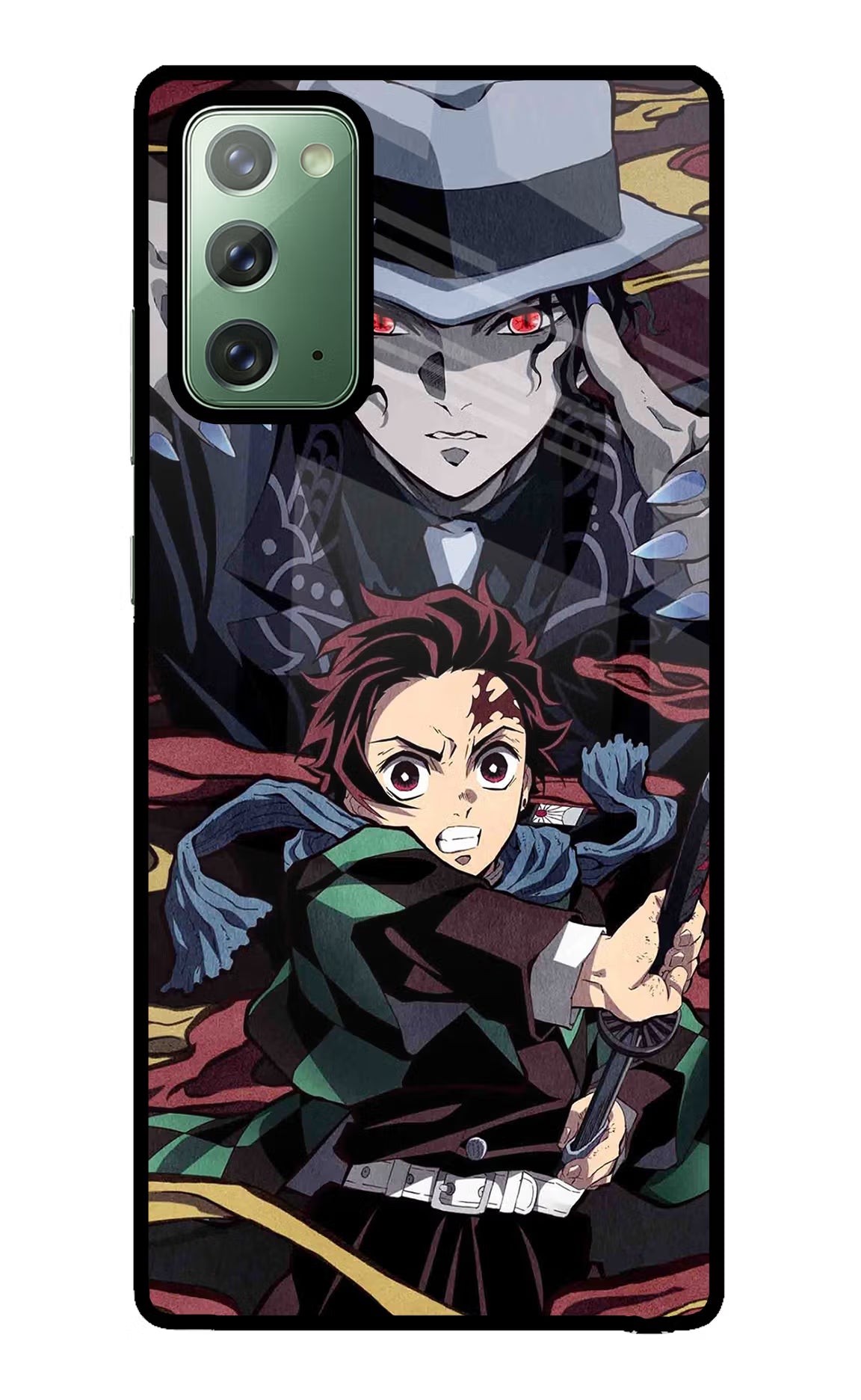 Demon Slayer Samsung Note 20 Back Cover - Demon Slayer Samsung Note 20 Glass Case Back Cover by Casekaro Demon Slayer Samsung Note 20 Glass Case Back Cover by Casekaro