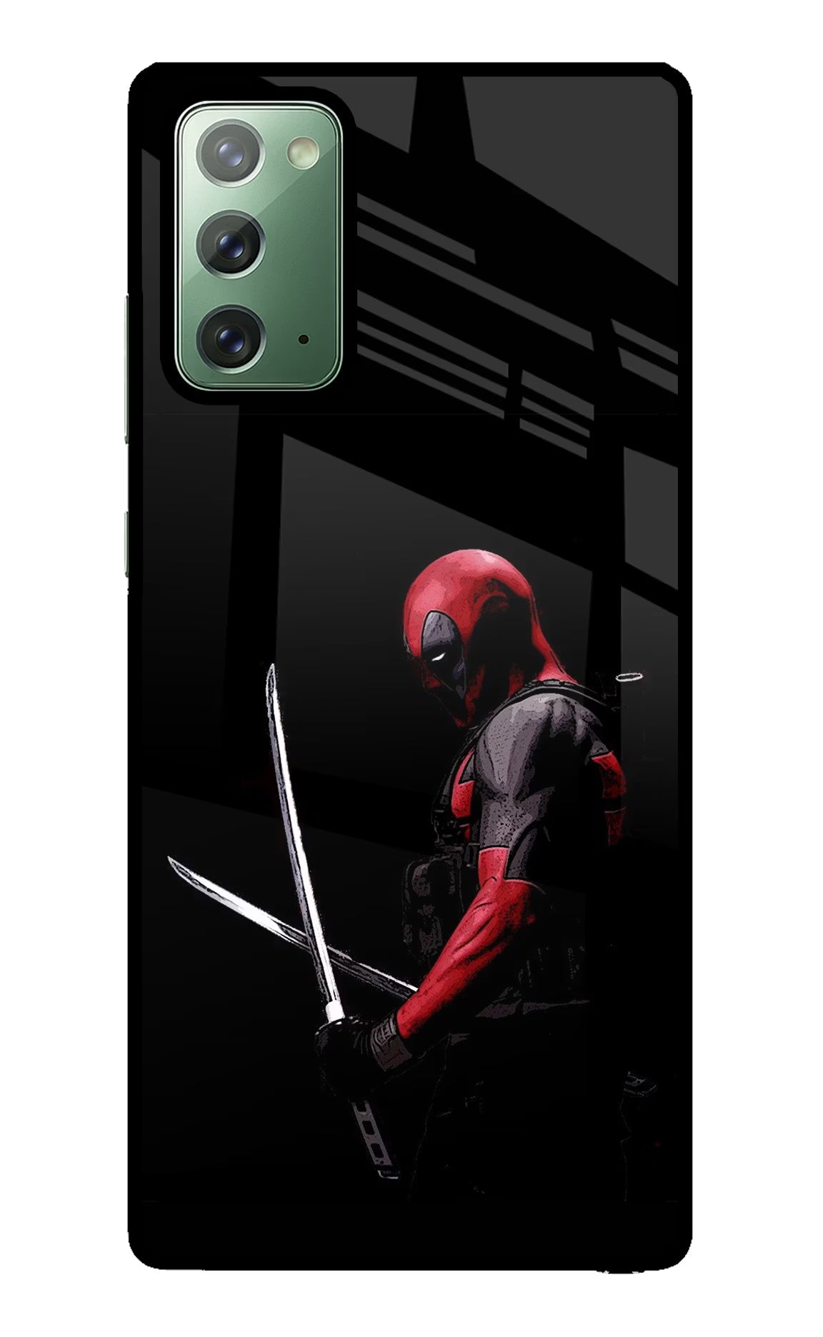 Deadpool Samsung Note 20 Back Cover - Deadpool Samsung Note 20 Glass Case Back Cover by Casekaro Deadpool Samsung Note 20 Glass Case Back Cover by Casekaro