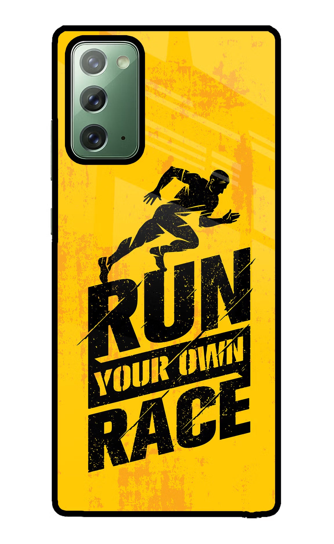 Run Your Own Race Samsung Note 20 Glass Case - Run Your Own Race Samsung Note 20 Glass Case Run Your Own Race Samsung Note 20 Glass Case