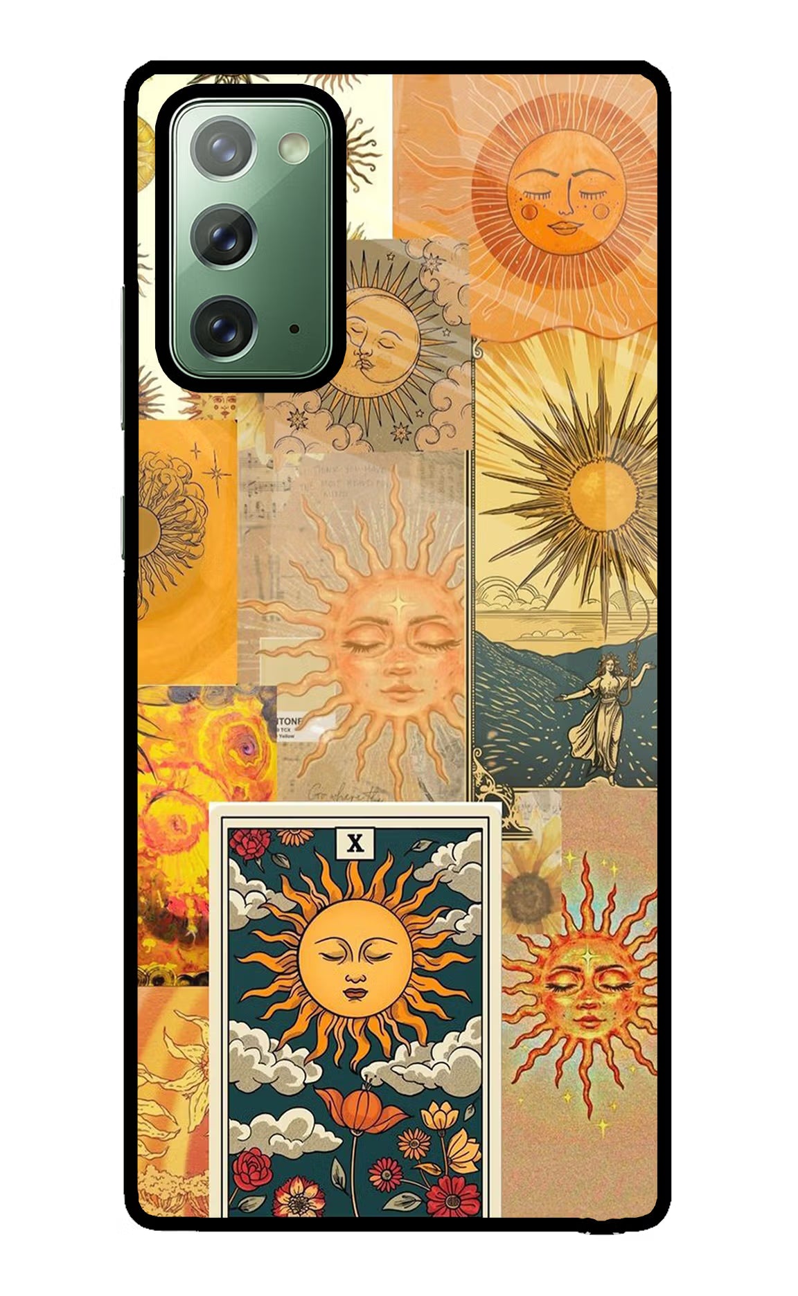 Sun Samsung Note 20 Back Cover - Sun Samsung Note 20 Glass Case Back Cover by Casekaro Sun Samsung Note 20 Glass Case Back Cover by Casekaro