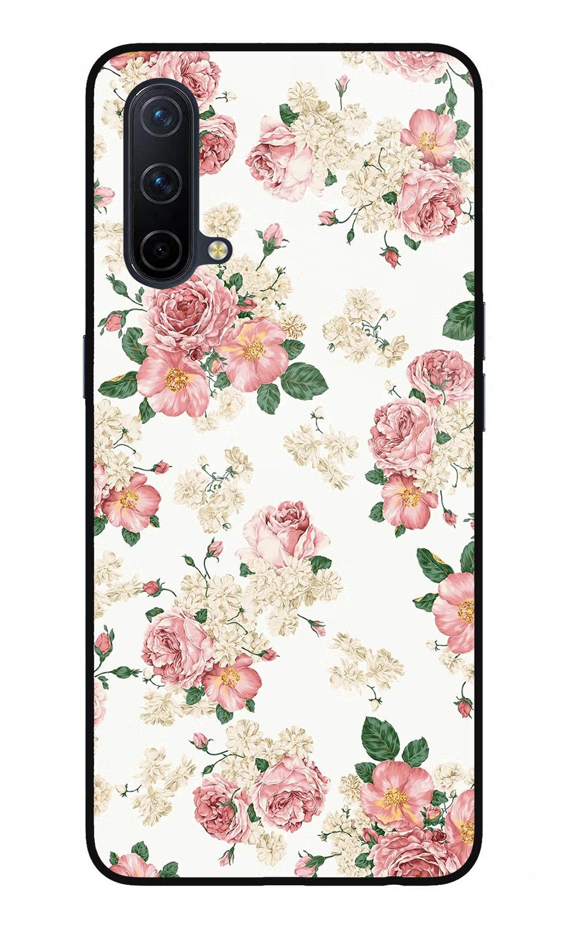 Flowers Oneplus Nord CE 5G Glass Case - Flowers Oneplus Nord CE 5G Glass Case Flowers Oneplus Nord CE 5G Glass Case