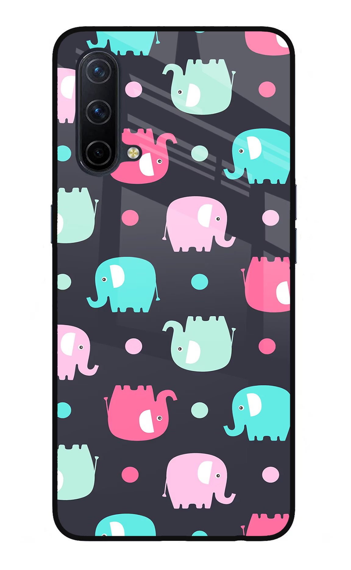 Elephants Oneplus Nord CE 5G Glass Case - Elephants Oneplus Nord CE 5G Glass Case Elephants Oneplus Nord CE 5G Glass Case