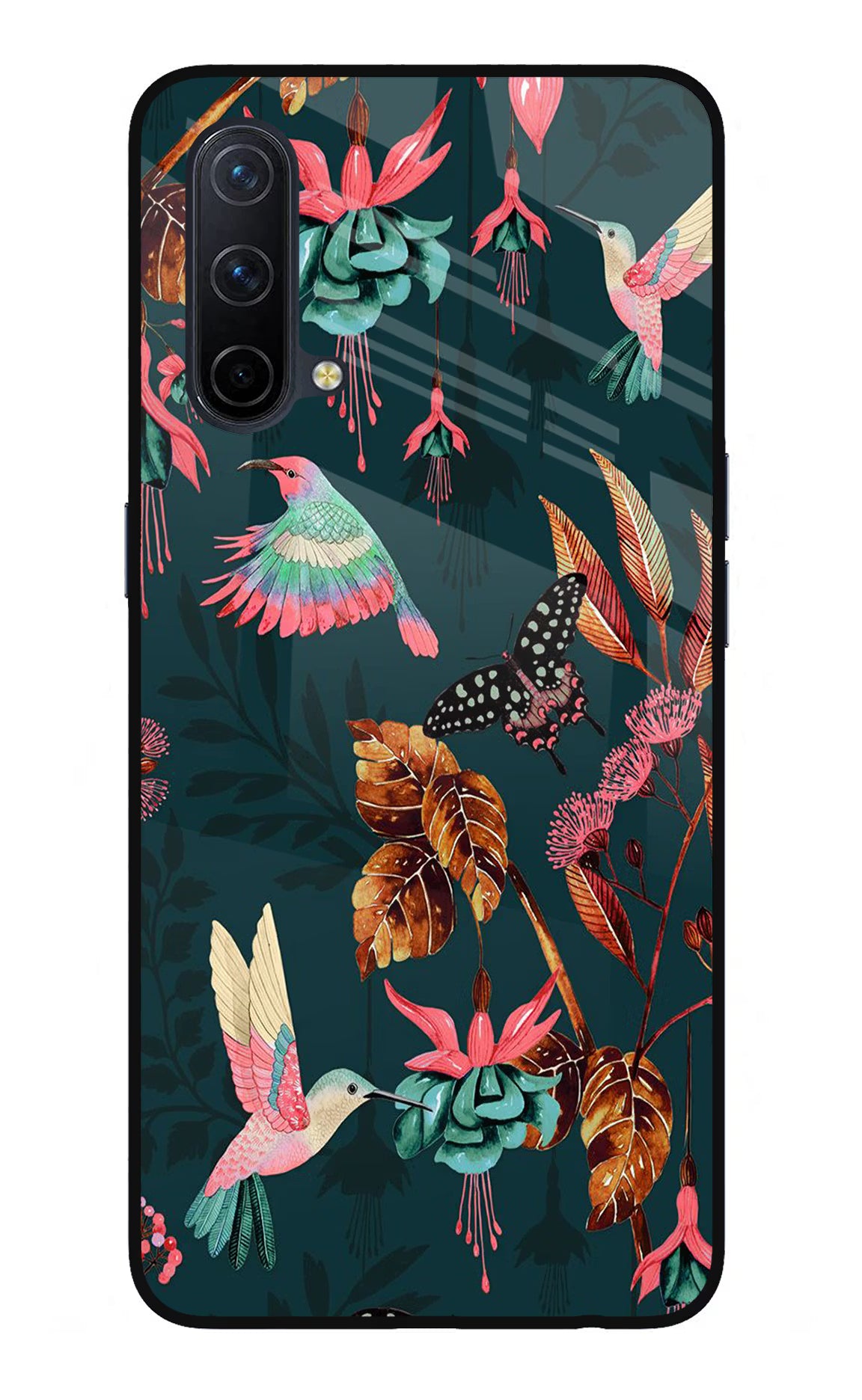 Birds Oneplus Nord CE 5G Glass Case - Birds Oneplus Nord CE 5G Glass Case Birds Oneplus Nord CE 5G Glass Case
