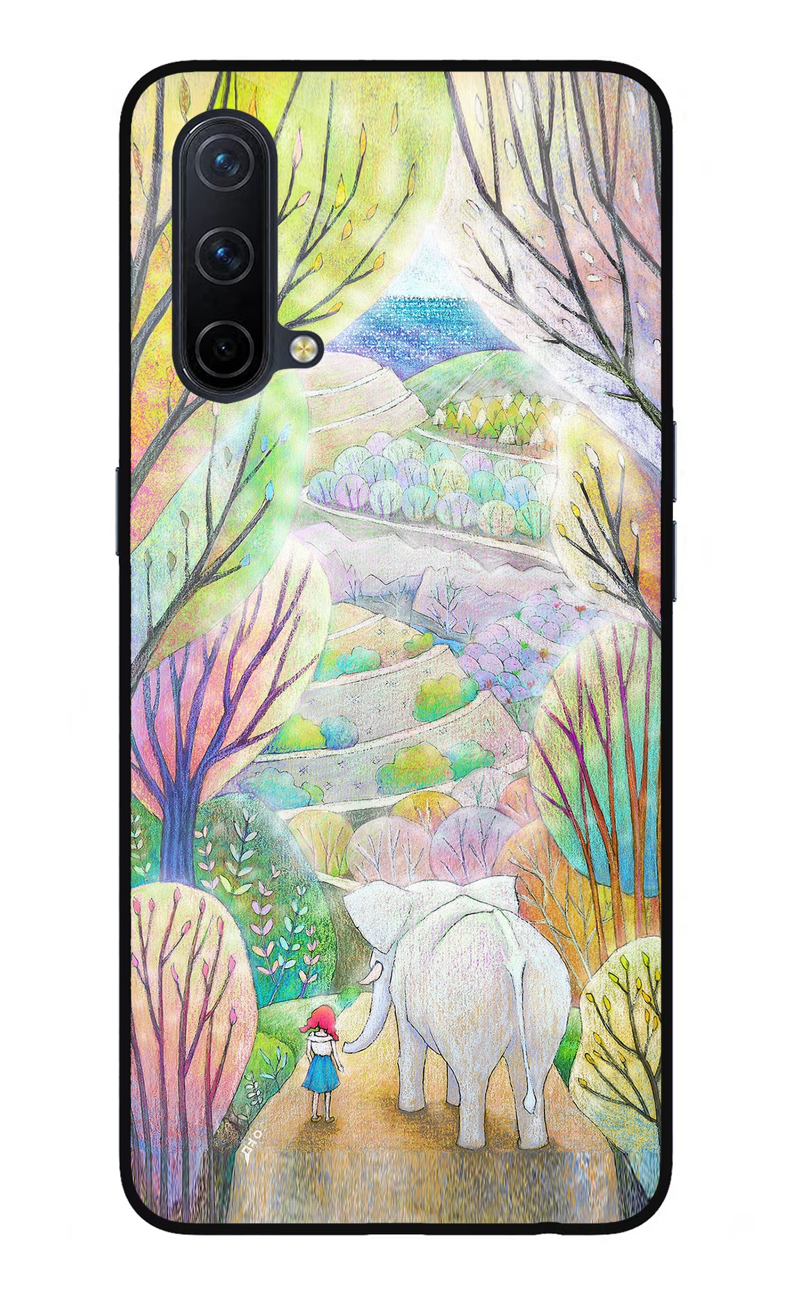 Nature Painting Oneplus Nord CE 5G Glass Case - Nature Painting Oneplus Nord CE 5G Glass Case Nature Painting Oneplus Nord CE 5G Glass Case