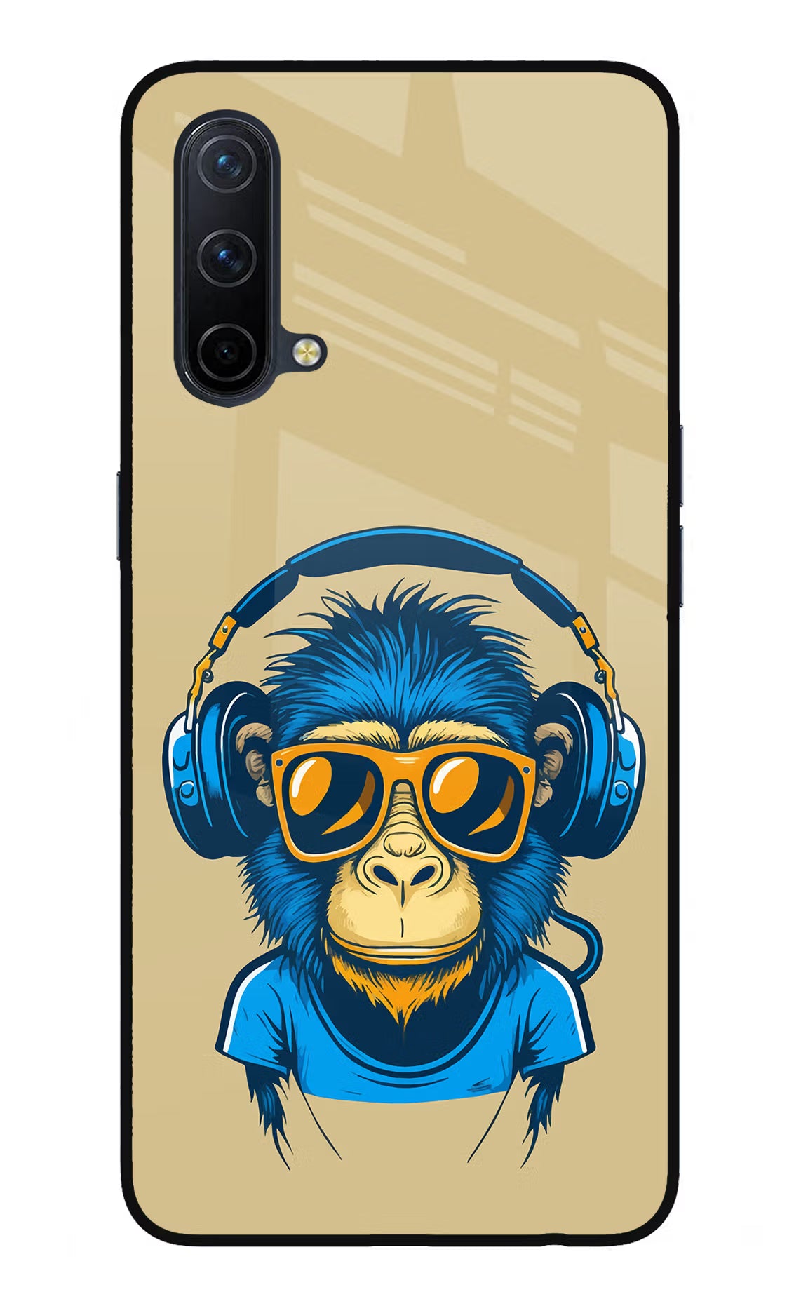 Monkey Headphone Oneplus Nord CE 5G Glass Case - Monkey Headphone Oneplus Nord CE 5G Glass Case Monkey Headphone Oneplus Nord CE 5G Glass Case