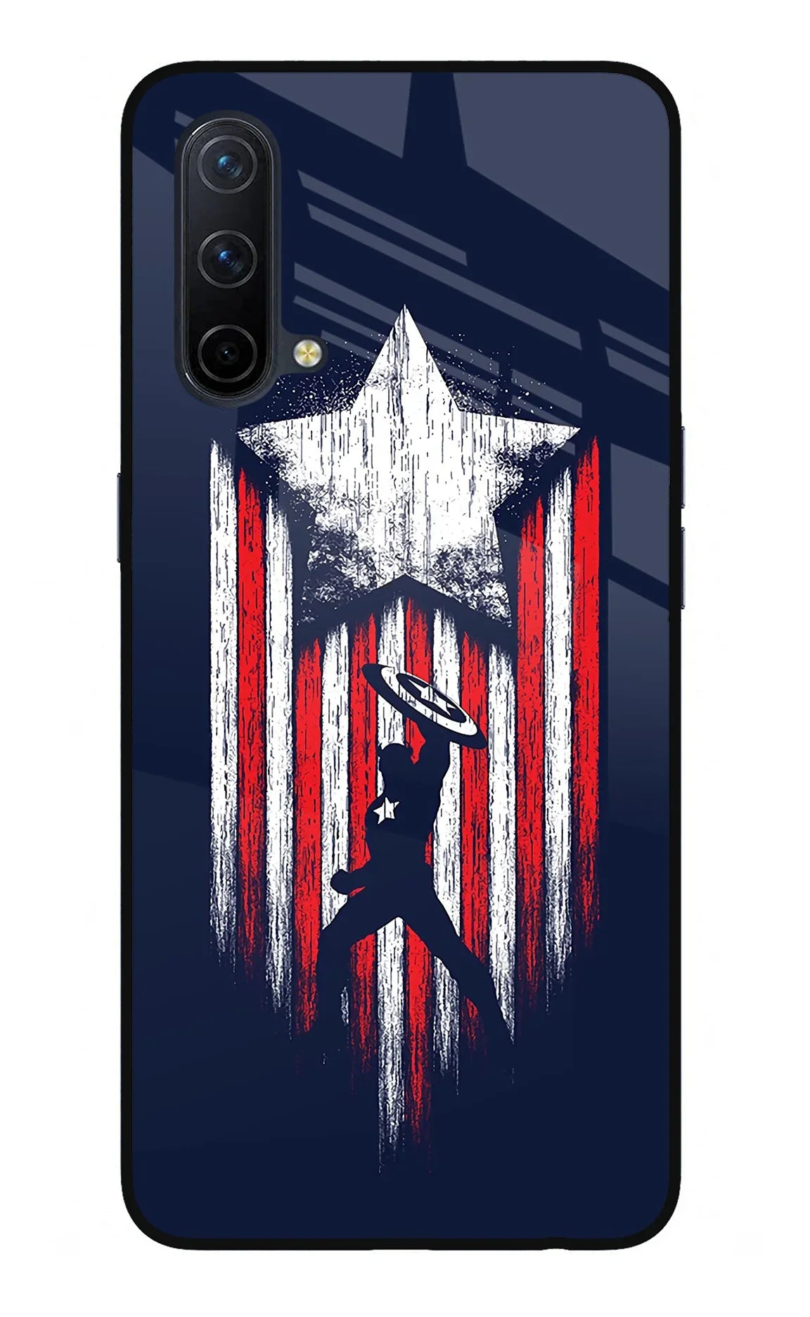 Captain America Marvel Art Oneplus Nord CE 5G Glass Case - Captain America Marvel Art Oneplus Nord CE 5G Glass Case Captain America Marvel Art Oneplus Nord CE 5G Glass Case