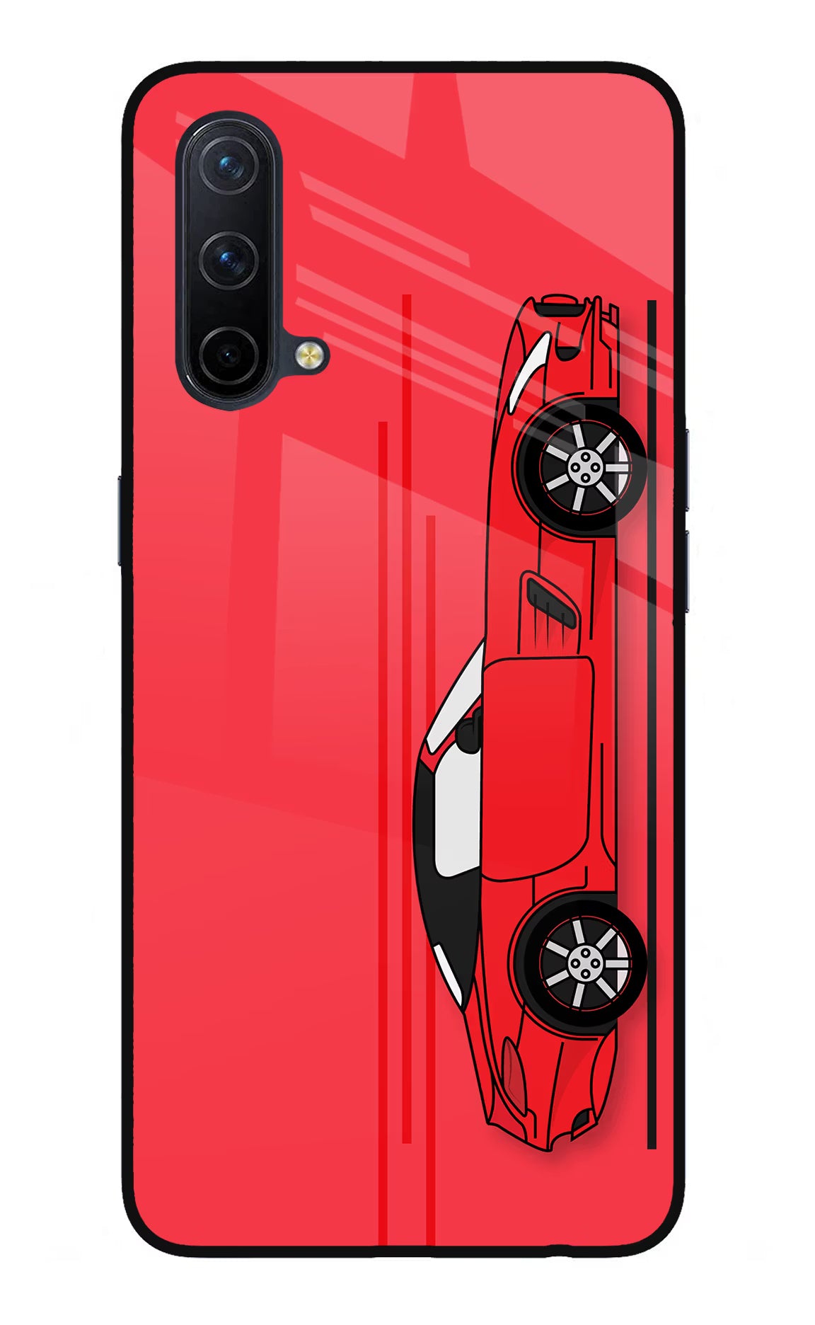 Red Velocity Oneplus Nord CE 5G Glass Case - Red Velocity Oneplus Nord CE 5G Glass Case Red Velocity Oneplus Nord CE 5G Glass Case