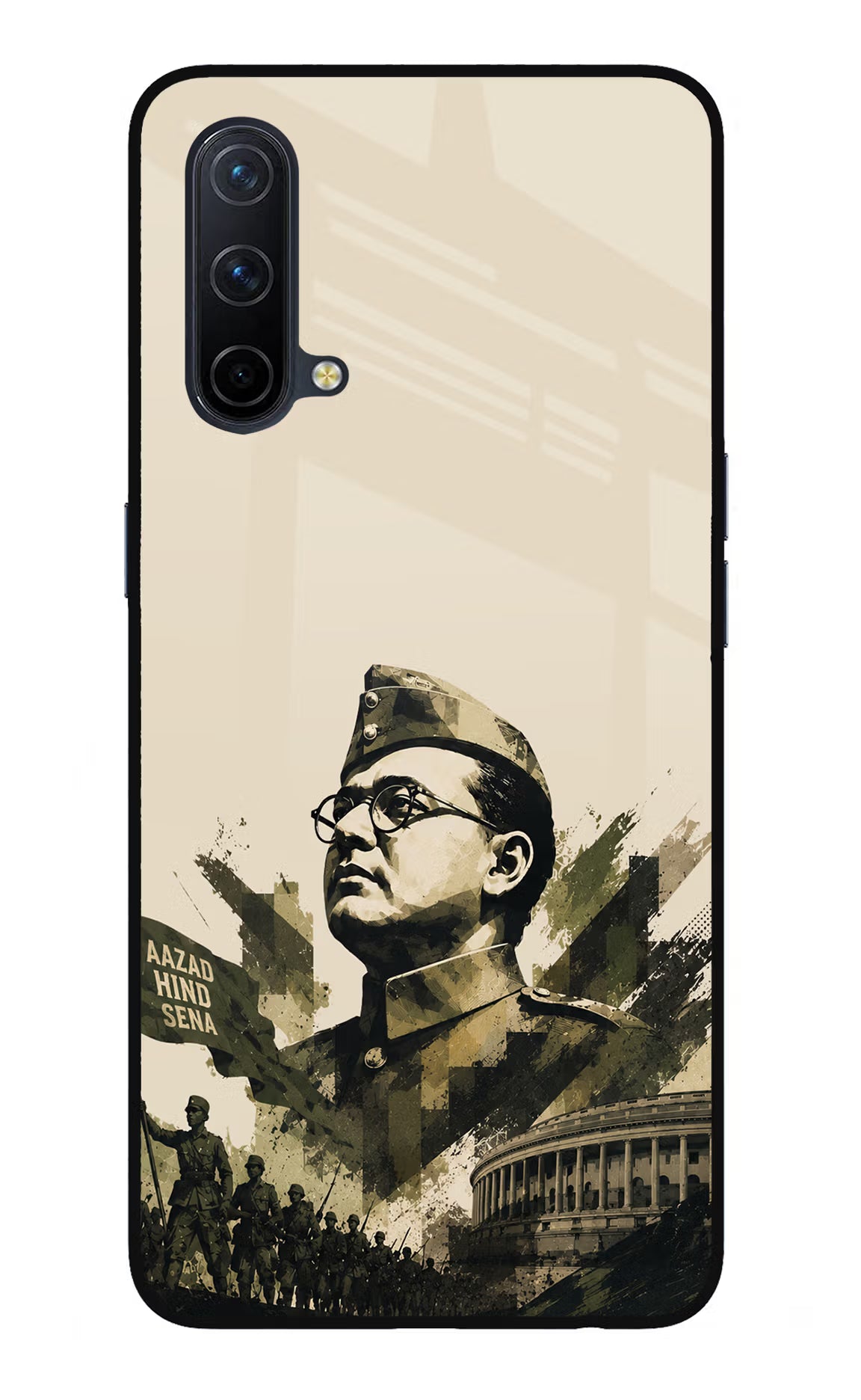 Netaji Rising Oneplus Nord CE 5G Glass Case - Netaji Rising Oneplus Nord CE 5G Glass Case Netaji Rising Oneplus Nord CE 5G Glass Case