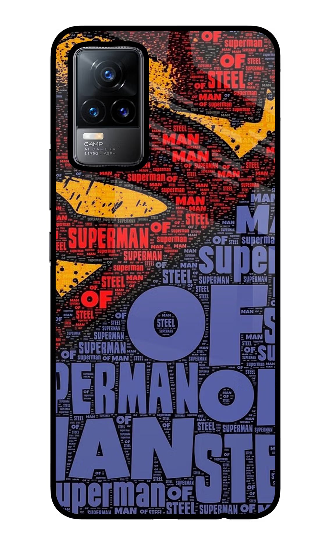 Superman Vivo Y73/V21E 4G Glass Case - Superman Vivo Y73/V21E 4G Glass Case Superman Vivo Y73/V21E 4G Glass Case