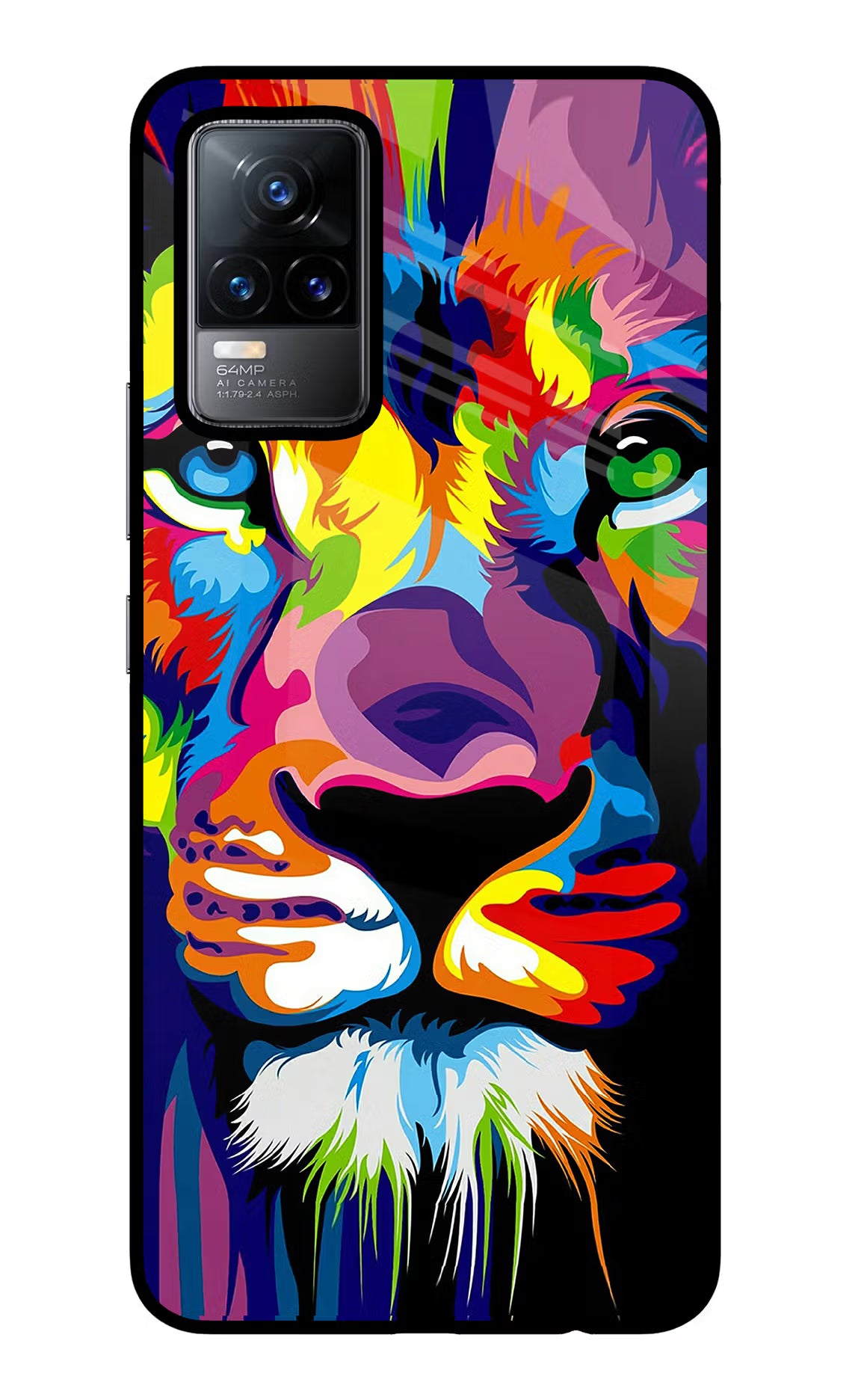 Lion Vivo Y73/V21E 4G Glass Case - Lion Vivo Y73/V21E 4G Glass Case Lion Vivo Y73/V21E 4G Glass Case