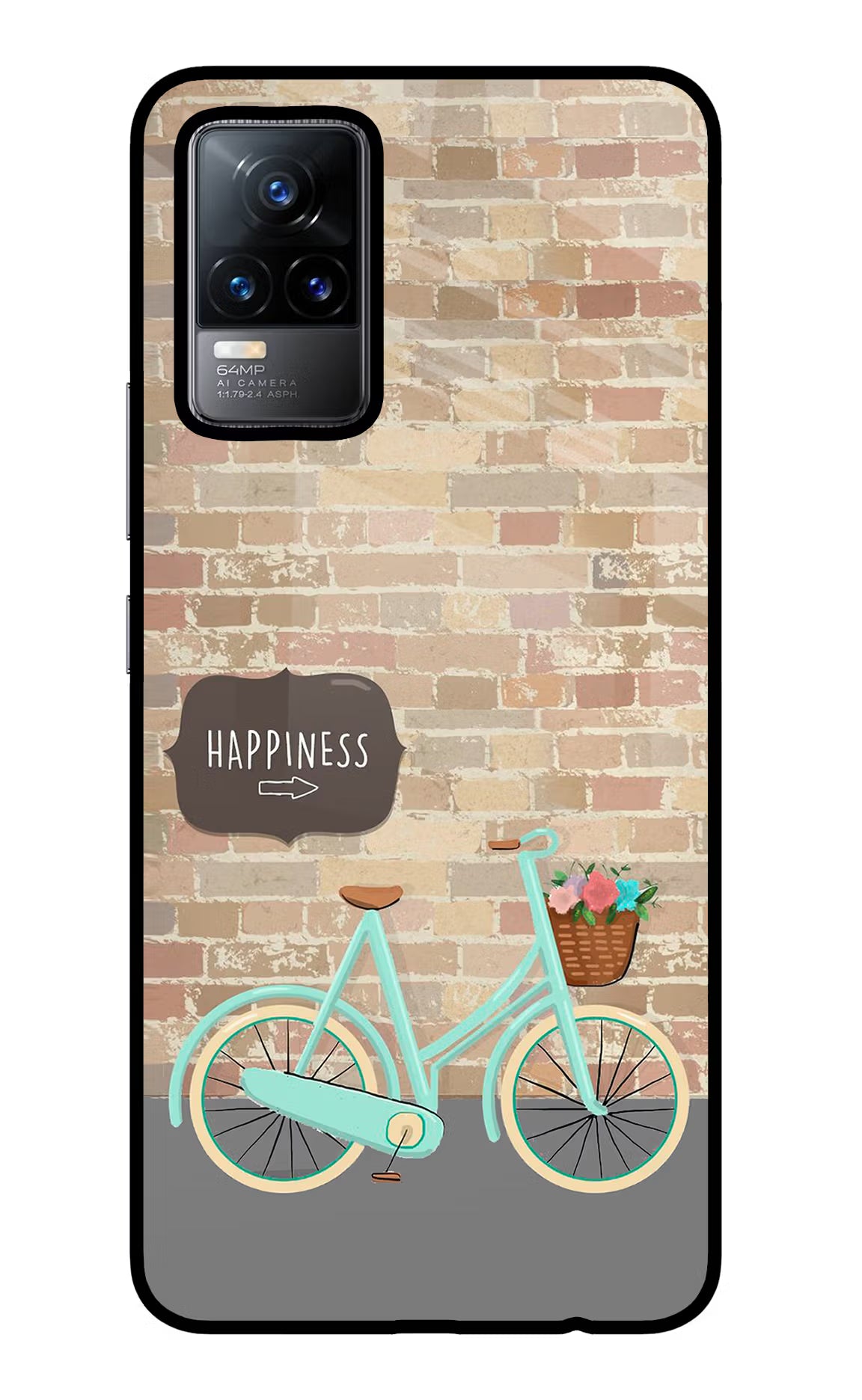 Happiness Artwork Vivo Y73/V21E 4G Glass Case - Happiness Artwork Vivo Y73/V21E 4G Glass Case Happiness Artwork Vivo Y73/V21E 4G Glass Case