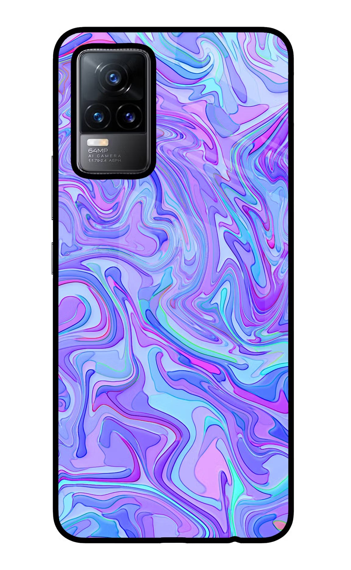 Glitter Vivo Y73/V21E 4G Glass Case - Glitter Vivo Y73/V21E 4G Glass Case Glitter Vivo Y73/V21E 4G Glass Case