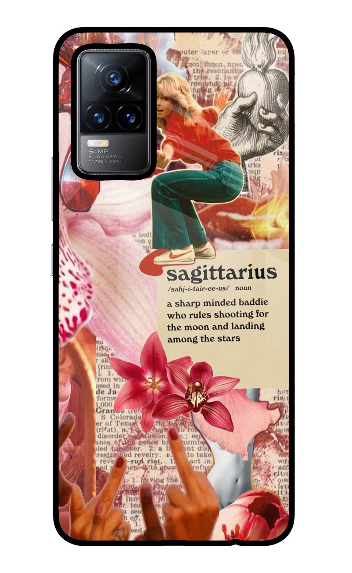 Sagittarius Zodiac Vivo Y73/V21E 4G Glass Case - Sagittarius Zodiac Vivo Y73/V21E 4G Glass Case Sagittarius Zodiac Vivo Y73/V21E 4G Glass Case