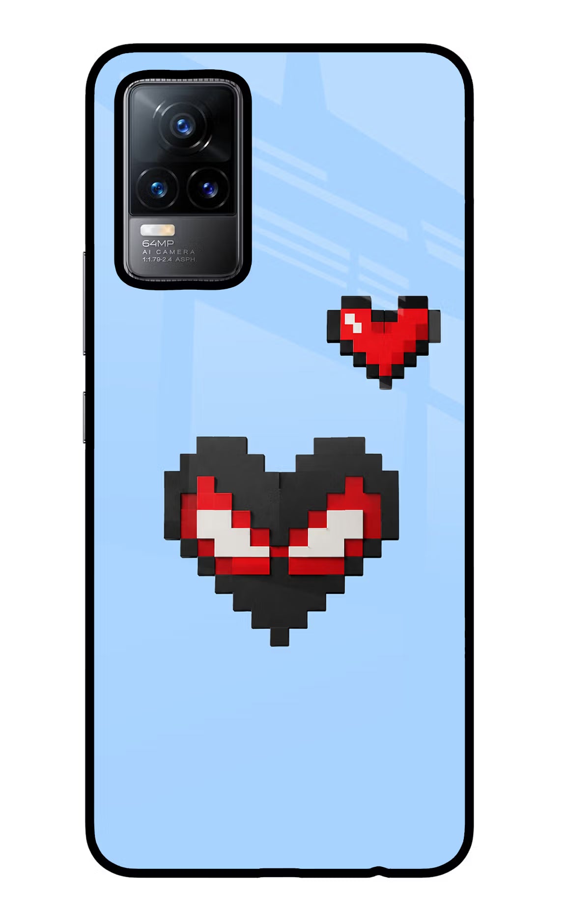 Peter Heart Vivo Y73/V21E 4G Glass Case - Peter Heart Vivo Y73/V21E 4G Glass Case Peter Heart Vivo Y73/V21E 4G Glass Case