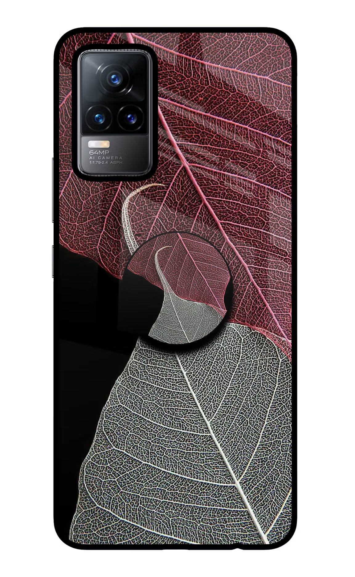 Leaf Pattern Vivo Y73/V21E 4G Glass Case - Leaf Pattern Vivo Y73/V21E 4G Glass Case Leaf Pattern Vivo Y73/V21E 4G Glass Case