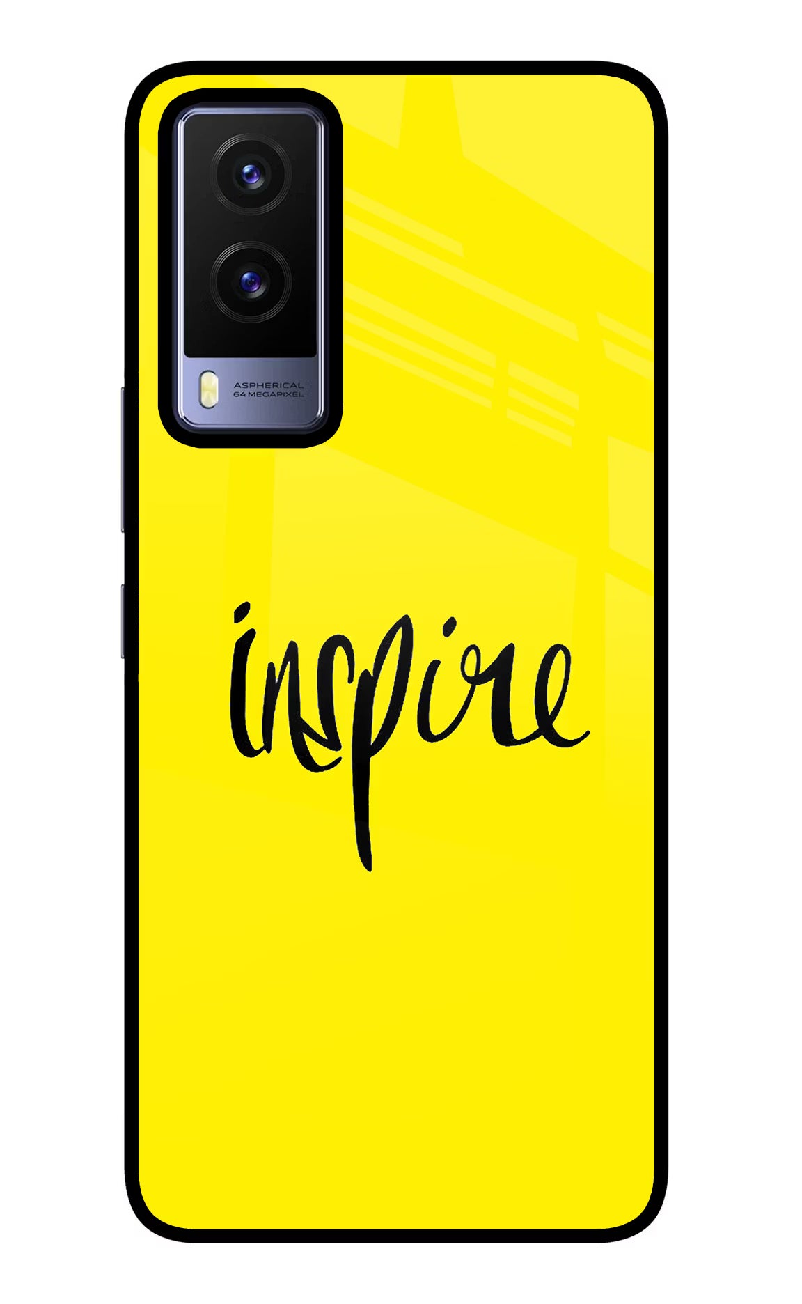Inspire Vivo V21E 5G Back Cover - Inspire Vivo V21E 5G Glass Case Back Cover by Casekaro Inspire Vivo V21E 5G Glass Case Back Cover by Casekaro