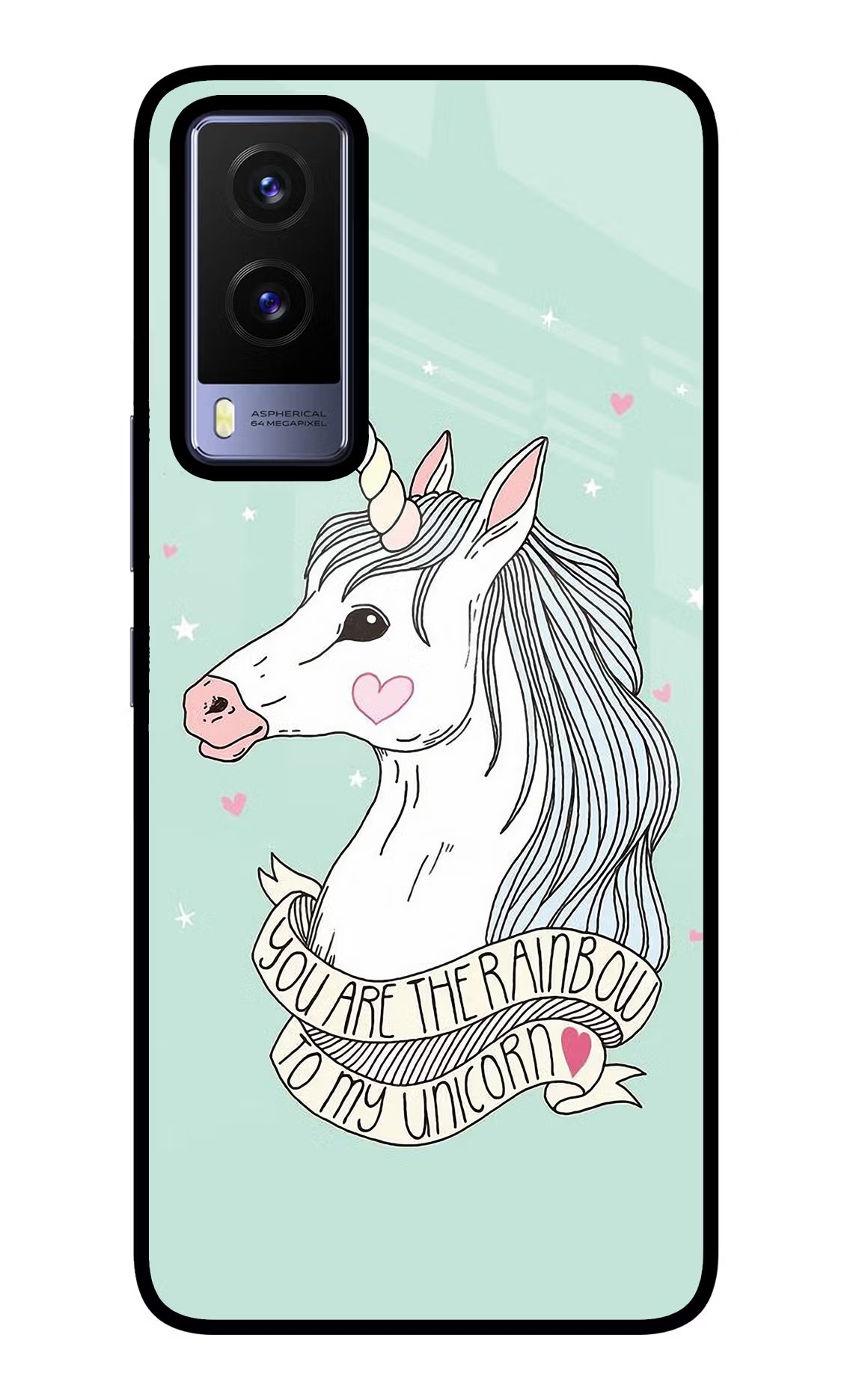 Unicorn Wallpaper Vivo V21E 5G Back Cover - Unicorn Wallpaper Vivo V21E 5G Glass Case Back Cover by Casekaro Unicorn Wallpaper Vivo V21E 5G Glass Case Back Cover by Casekaro
