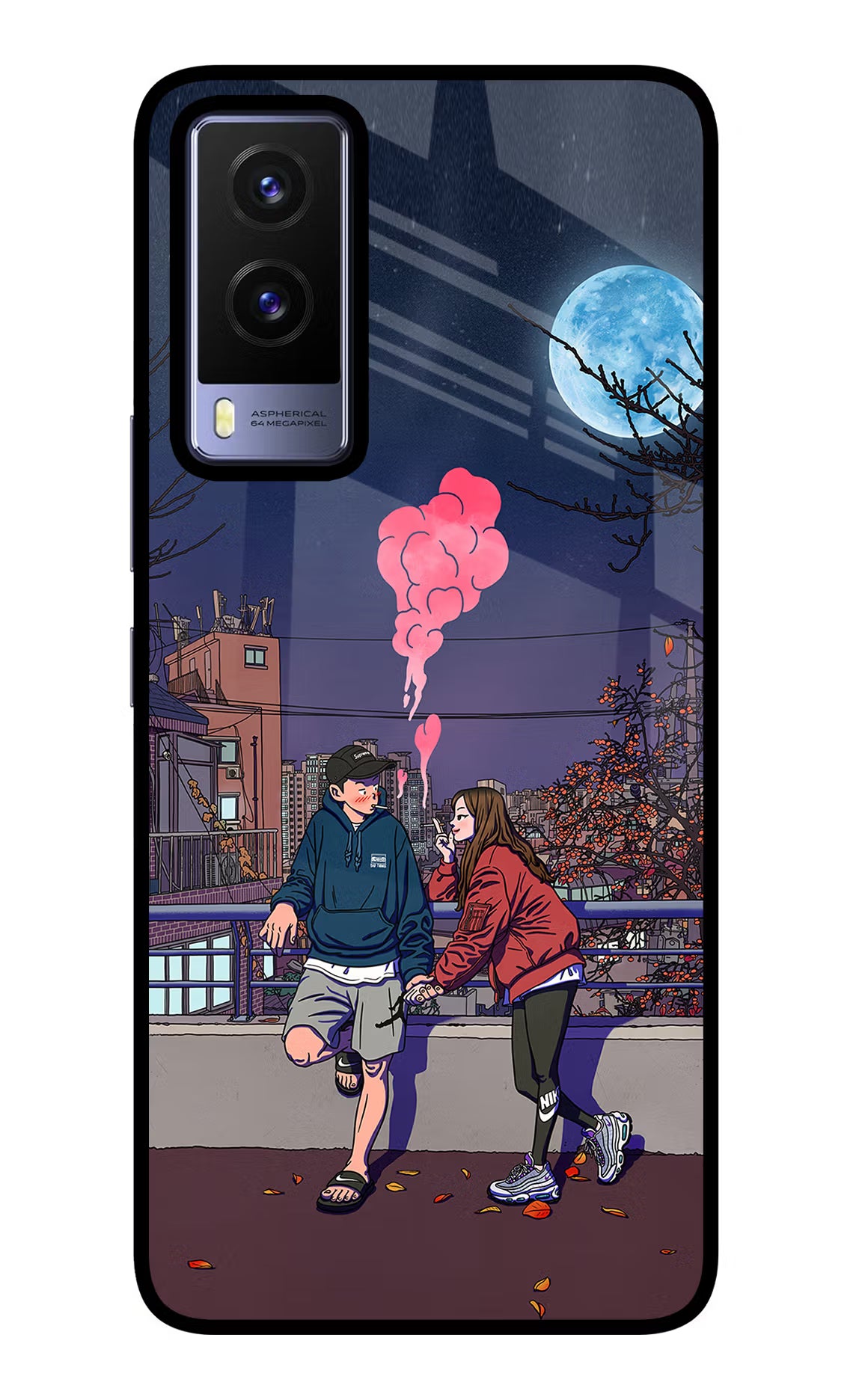 Chilling Couple Vivo V21E 5G Glass Case - Chilling Couple Vivo V21E 5G Glass Case Chilling Couple Vivo V21E 5G Glass Case