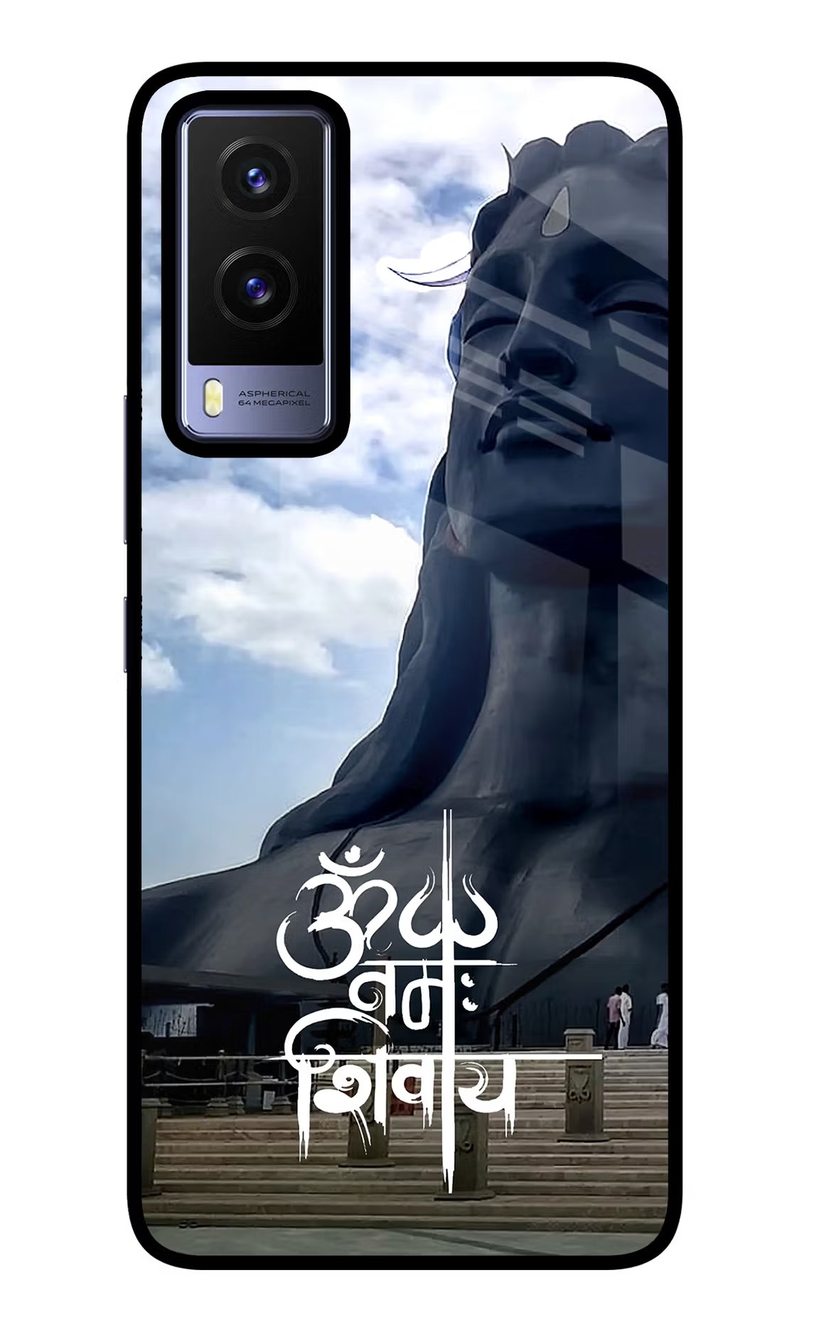Om Namah Shivay Vivo V21E 5G Glass Case - Om Namah Shivay Vivo V21E 5G Glass Case Om Namah Shivay Vivo V21E 5G Glass Case