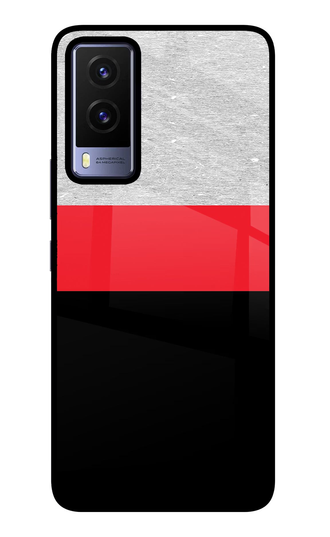 Tri Color Pattern Vivo V21E 5G Glass Case - Tri Color Pattern Vivo V21E 5G Glass Case Tri Color Pattern Vivo V21E 5G Glass Case