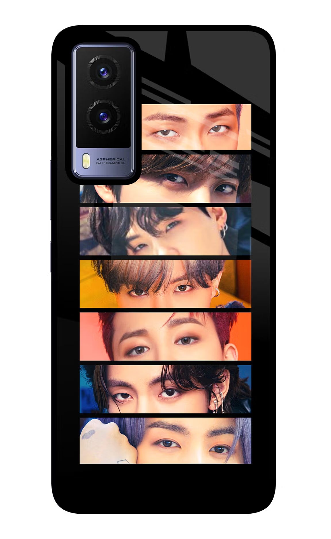 BTS Eyes Vivo V21E 5G Glass Case - BTS Eyes Vivo V21E 5G Glass Case BTS Eyes Vivo V21E 5G Glass Case