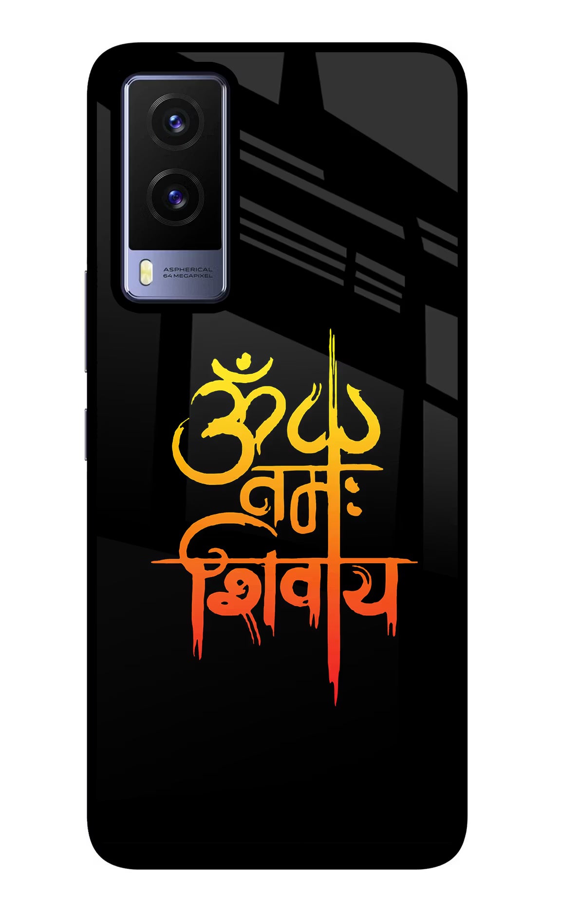 Om Namah Shivay Vivo V21E 5G Glass Case - Om Namah Shivay Vivo V21E 5G Glass Case Om Namah Shivay Vivo V21E 5G Glass Case