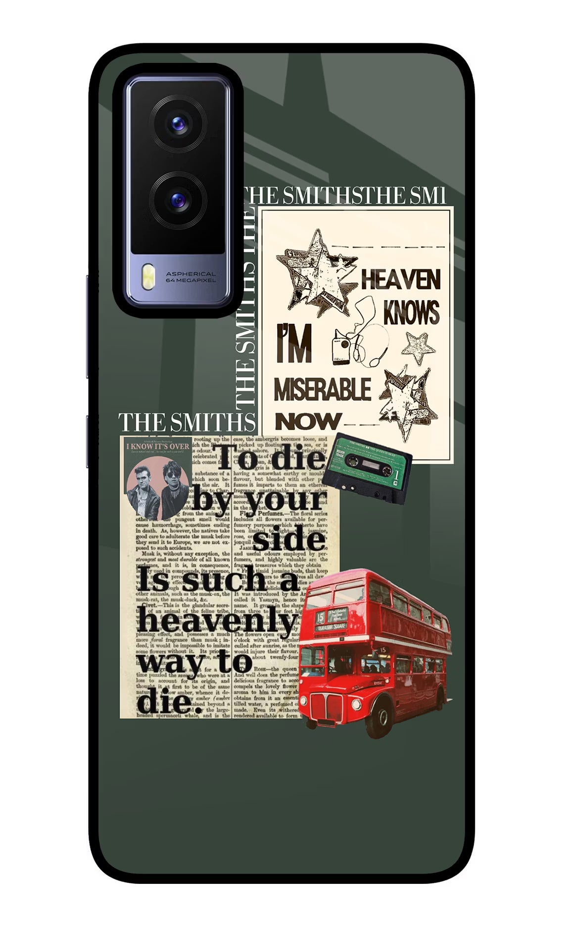 The Smiths Vivo V21E 5G Back Cover - The Smiths Vivo V21E 5G Glass Case Back Cover by Casekaro The Smiths Vivo V21E 5G Glass Case Back Cover by Casekaro