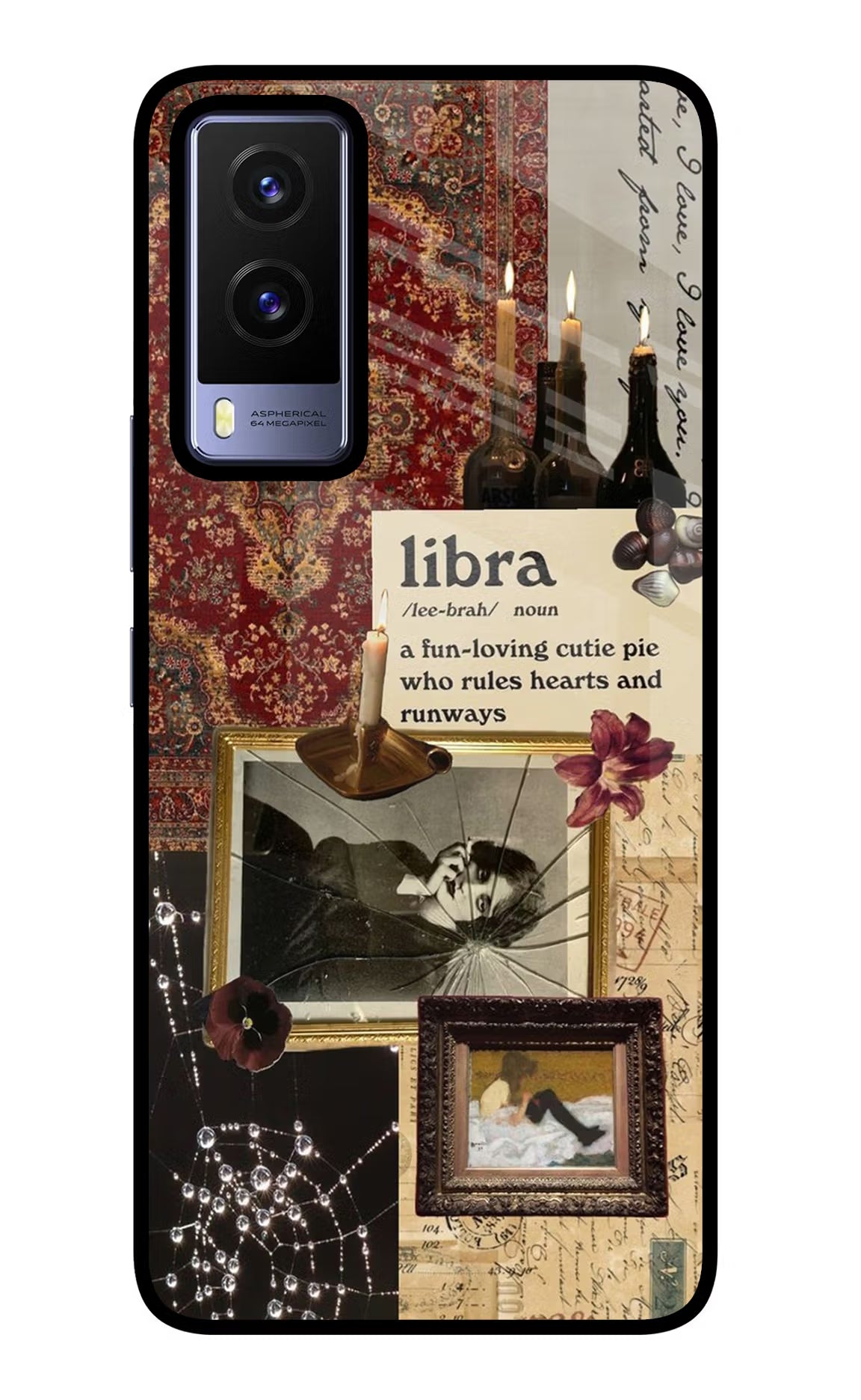 Libra Zodiac Vivo V21E 5G Glass Case - Libra Zodiac Vivo V21E 5G Glass Case Libra Zodiac Vivo V21E 5G Glass Case