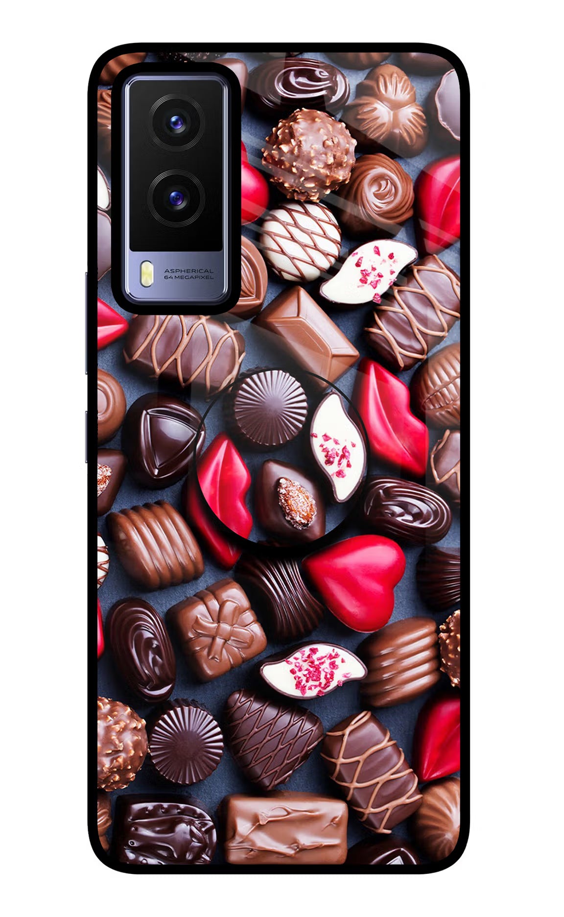 Chocolates Vivo V21E 5G Pop Case - Chocolates Vivo V21E 5G Pop Case by Casekaro Chocolates Vivo V21E 5G Pop Case by Casekaro