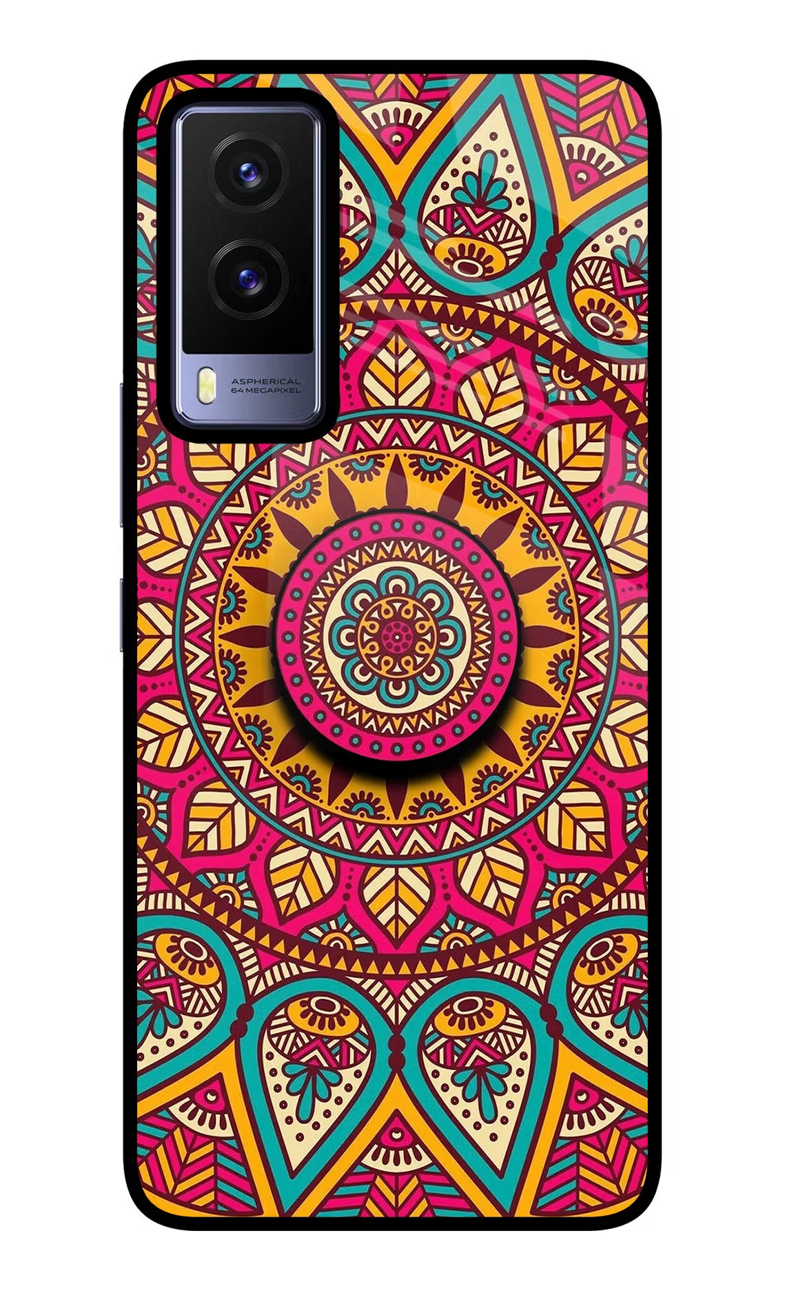 Mandala Vivo V21E 5G Pop Case - Mandala Vivo V21E 5G Pop Case by Casekaro Mandala Vivo V21E 5G Pop Case by Casekaro