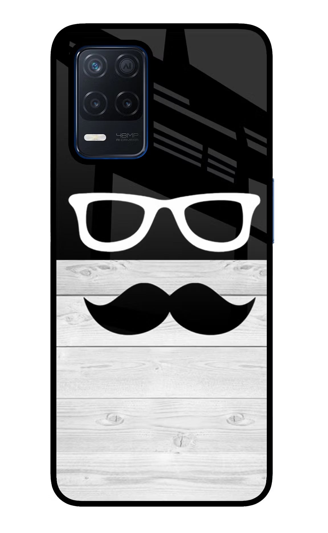 Mustache Realme Narzo 30 5G Glass Case - Mustache Realme Narzo 30 5G Glass Case Mustache Realme Narzo 30 5G Glass Case
