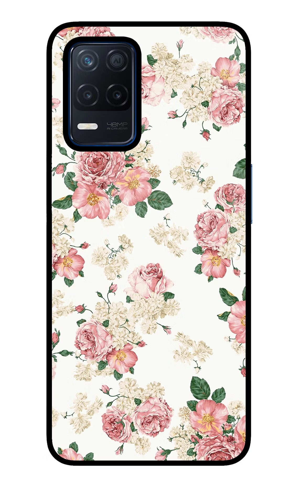 Flowers Realme Narzo 30 5G Glass Case - Flowers Realme Narzo 30 5G Glass Case Flowers Realme Narzo 30 5G Glass Case