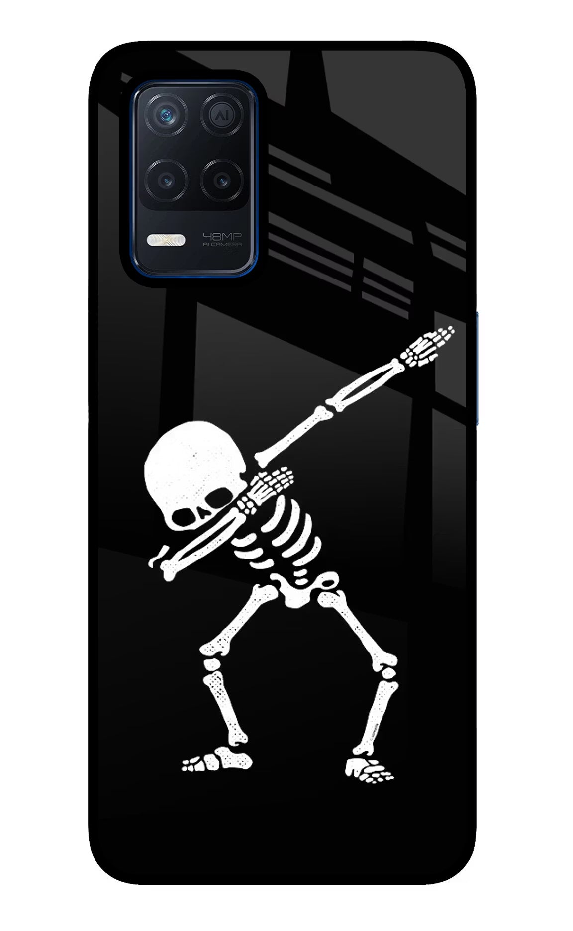Dabbing Skeleton Art Realme Narzo 30 5G Glass Case - Dabbing Skeleton Art Realme Narzo 30 5G Glass Case Dabbing Skeleton Art Realme Narzo 30 5G Glass Case