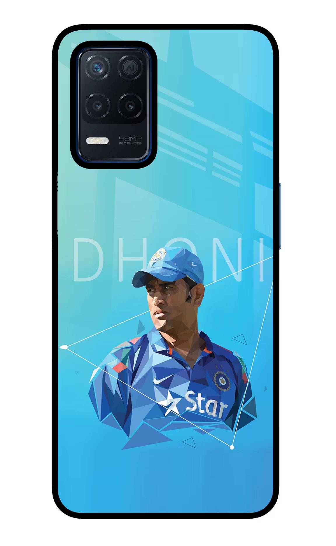 Dhoni Artwork Realme Narzo 30 5G Glass Case - Dhoni Artwork Realme Narzo 30 5G Glass Case Dhoni Artwork Realme Narzo 30 5G Glass Case
