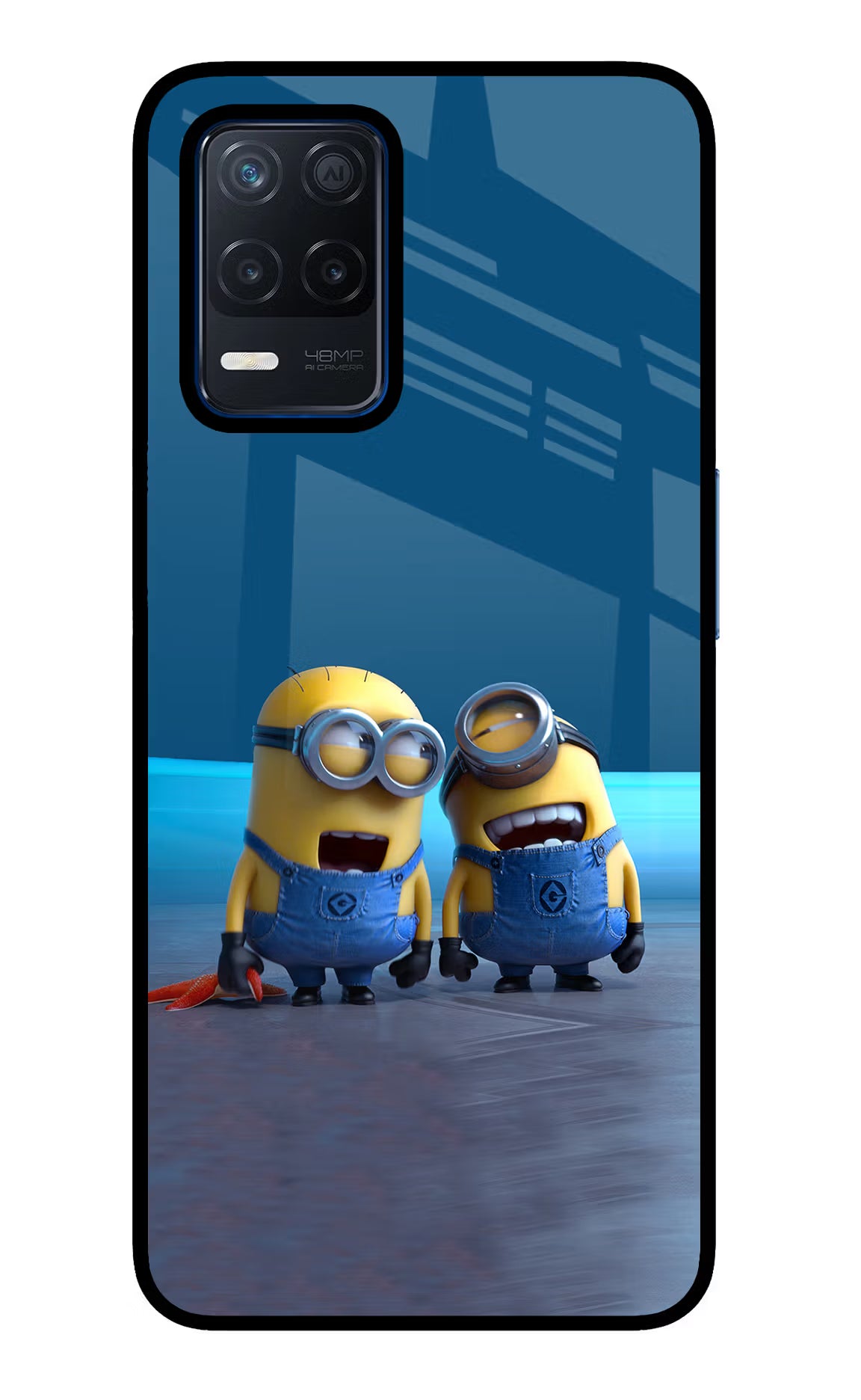 Minion Laughing Realme Narzo 30 5G Glass Case - Minion Laughing Realme Narzo 30 5G Glass Case Minion Laughing Realme Narzo 30 5G Glass Case