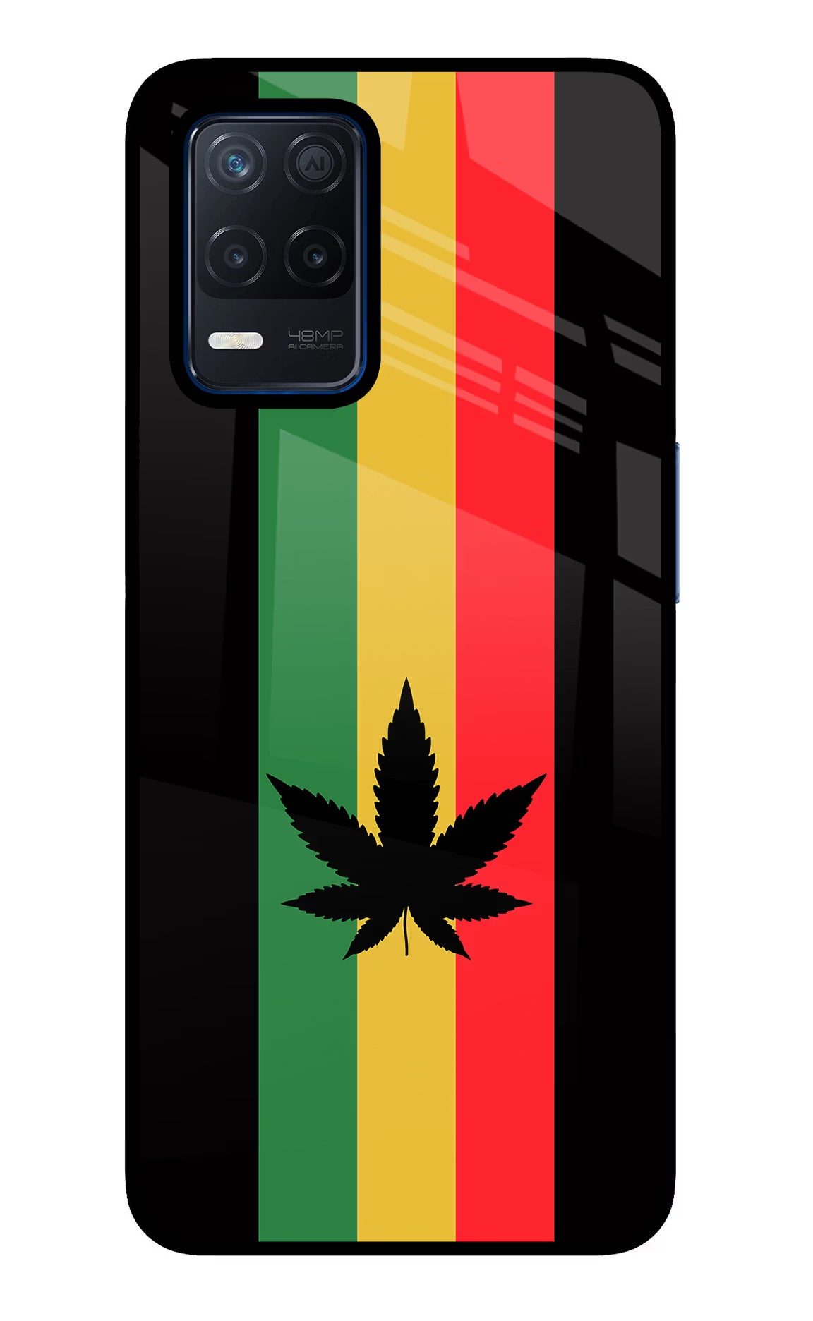 Weed Flag Realme Narzo 30 5G Glass Case - Weed Flag Realme Narzo 30 5G Glass Case Weed Flag Realme Narzo 30 5G Glass Case